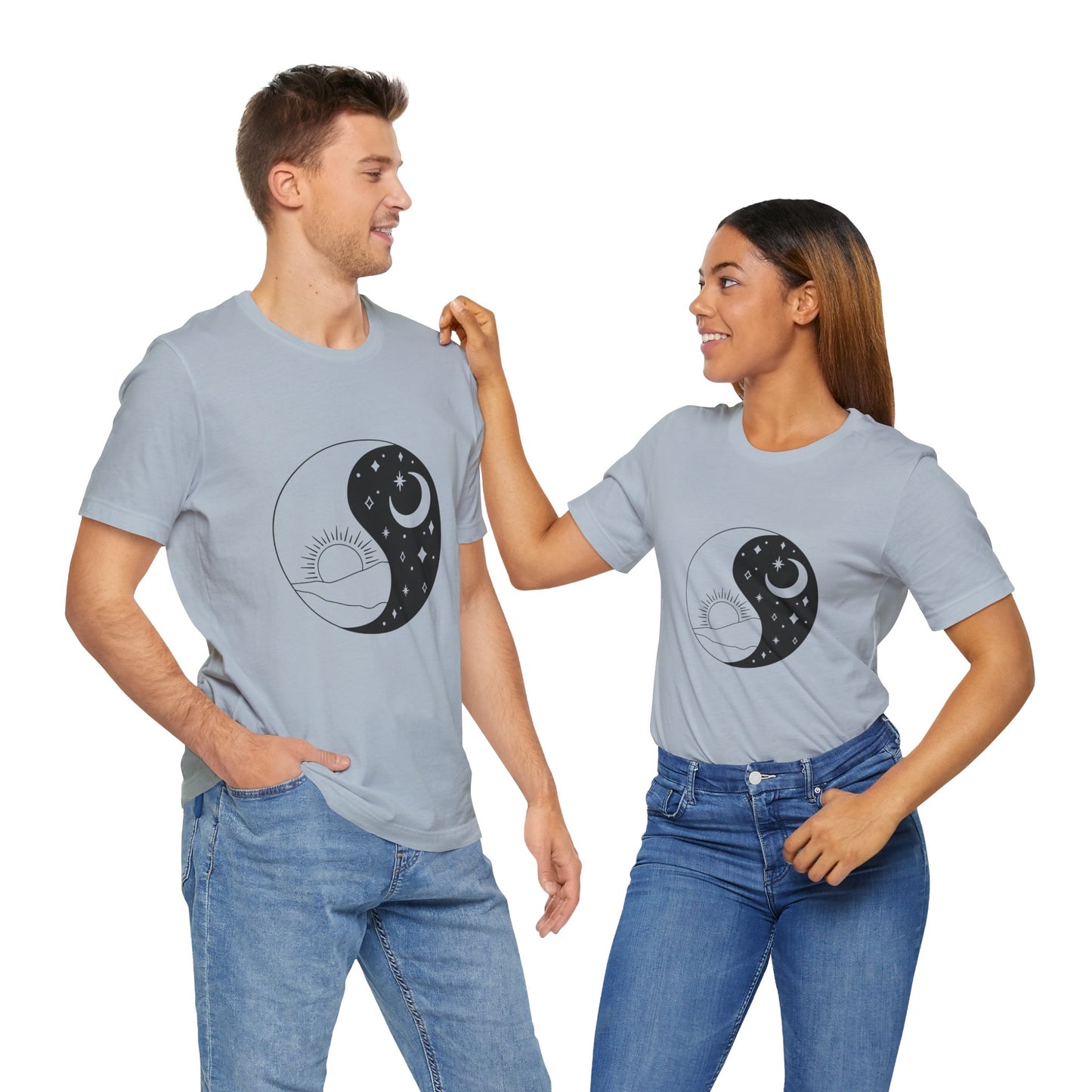 Ying Yang T-shirt, Sun and Moon Shirt, Mystical Shirt, Boho T-shirt, Mystics Shirt, Bohemian T-shirt, Gift Shirt for Her