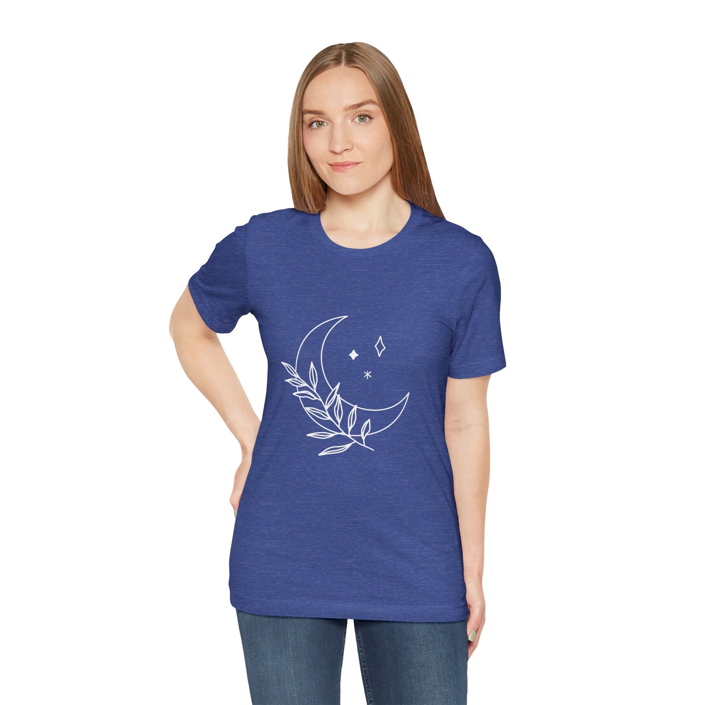 Moon Branch T-shirt, Mystical Shirt, Mystic Tee, Boho T-shirt, Bohemian T-shirt, Moon and Stars T-Shirt, Gift for Her