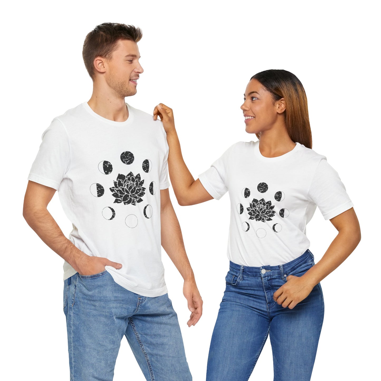 Lotus Moon Phase T-shirt, Boho T-shirt, Grunge Shirt, Inspirational T-shirt, Bohemian T-shirt, Moon and Stars T-Shirt, Gift for Her
