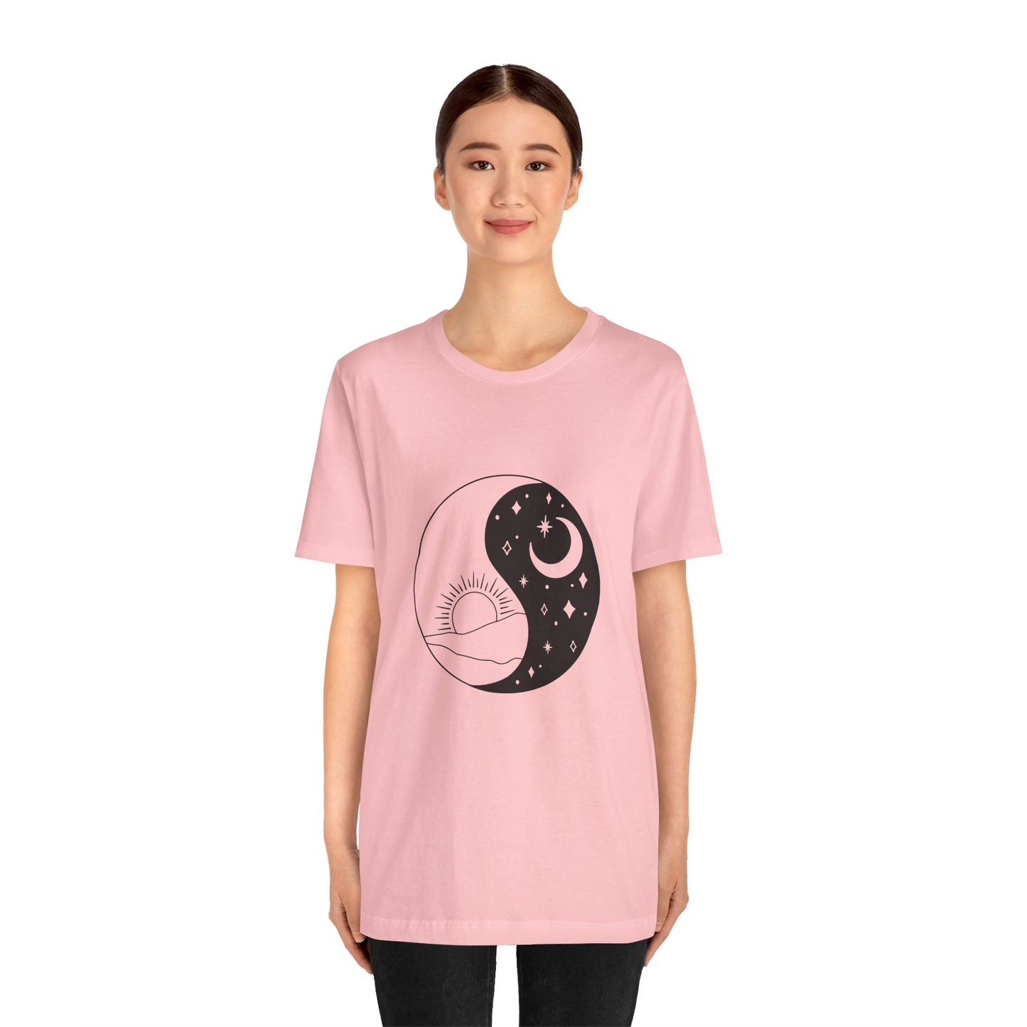 Ying Yang T-shirt, Sun and Moon Shirt, Mystical Shirt, Boho T-shirt, Mystics Shirt, Bohemian T-shirt, Gift Shirt for Her