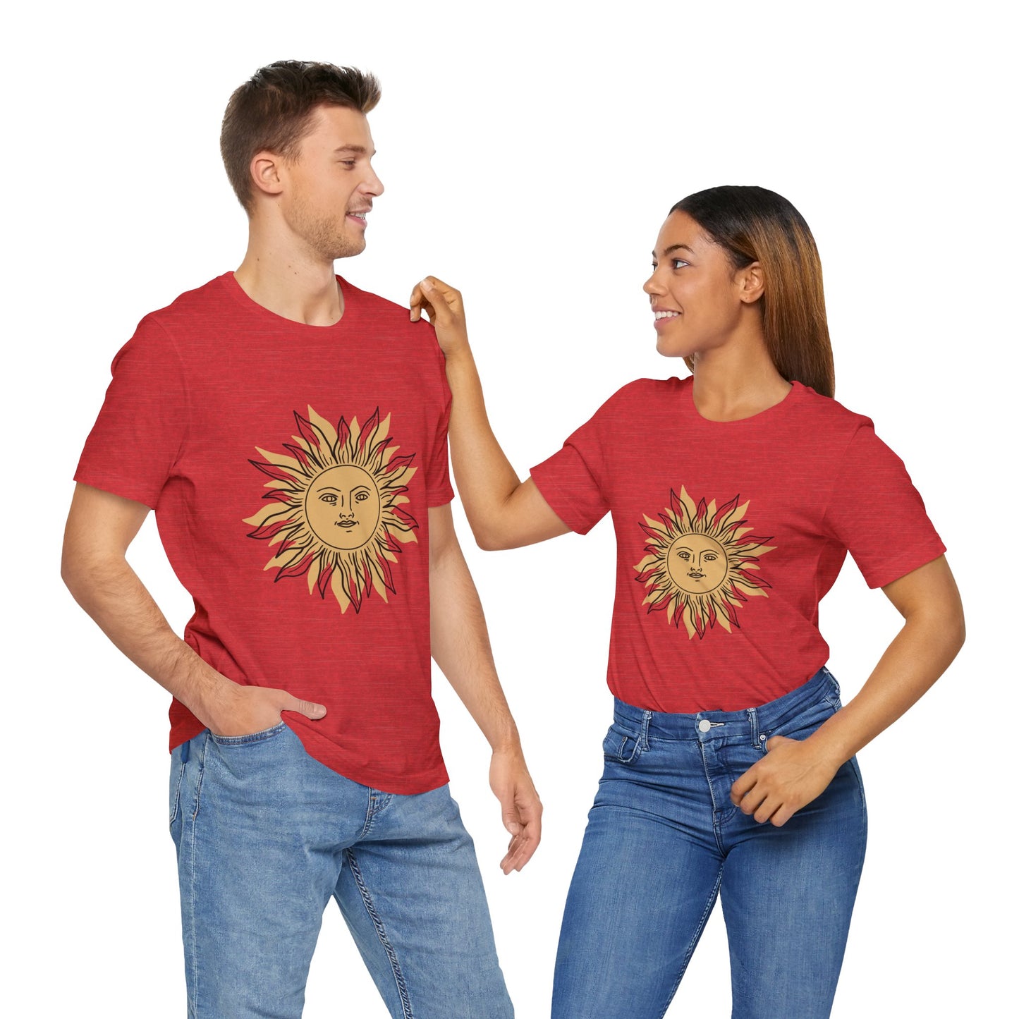 Sun Face T-shirt, Mystical Shirt, Boho T-shirt, Solar T-shirt, Moon and Stars T-Shirt, Bohemian T-shirt, Astrologic Shirt, Gift for Her