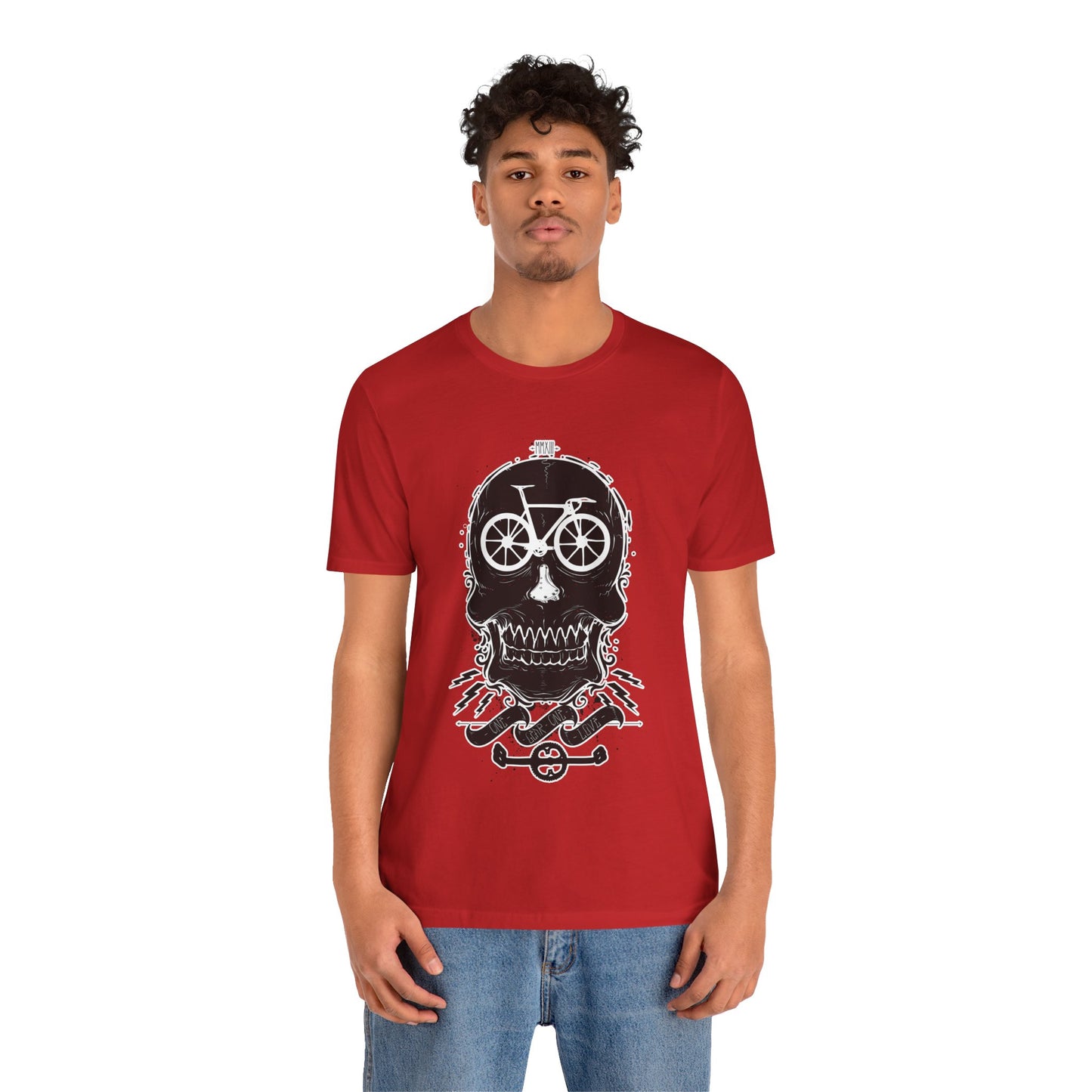 Bicycle Love T-shirt, Skull T-shirt, Shirt with Skull, Skull Head T-shirt, T-shirt with Bicycle, Horror Shirt, Humor T-Shirt