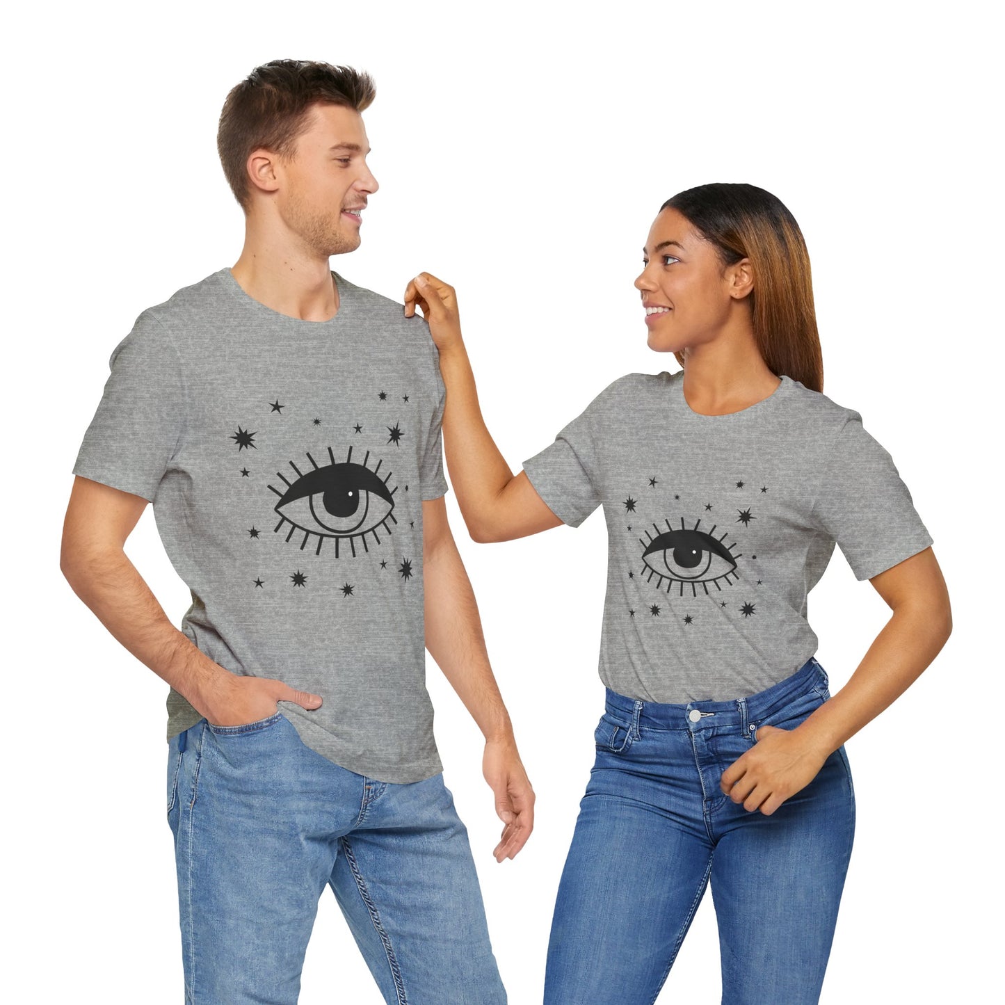 Mystical Shirt, Third Eye T-shirt, Boho T-shirt, Stars T-Shirt, Bohemian T-shirt, Astrologic Shirt, Gift for Her