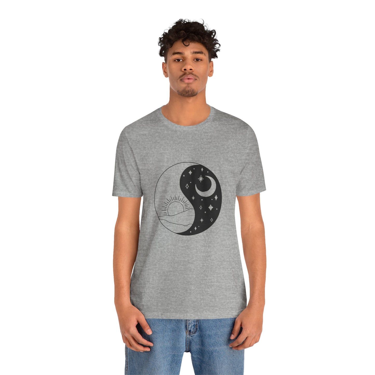 Ying Yang T-shirt, Sun and Moon Shirt, Mystical Shirt, Boho T-shirt, Mystics Shirt, Bohemian T-shirt, Gift Shirt for Her