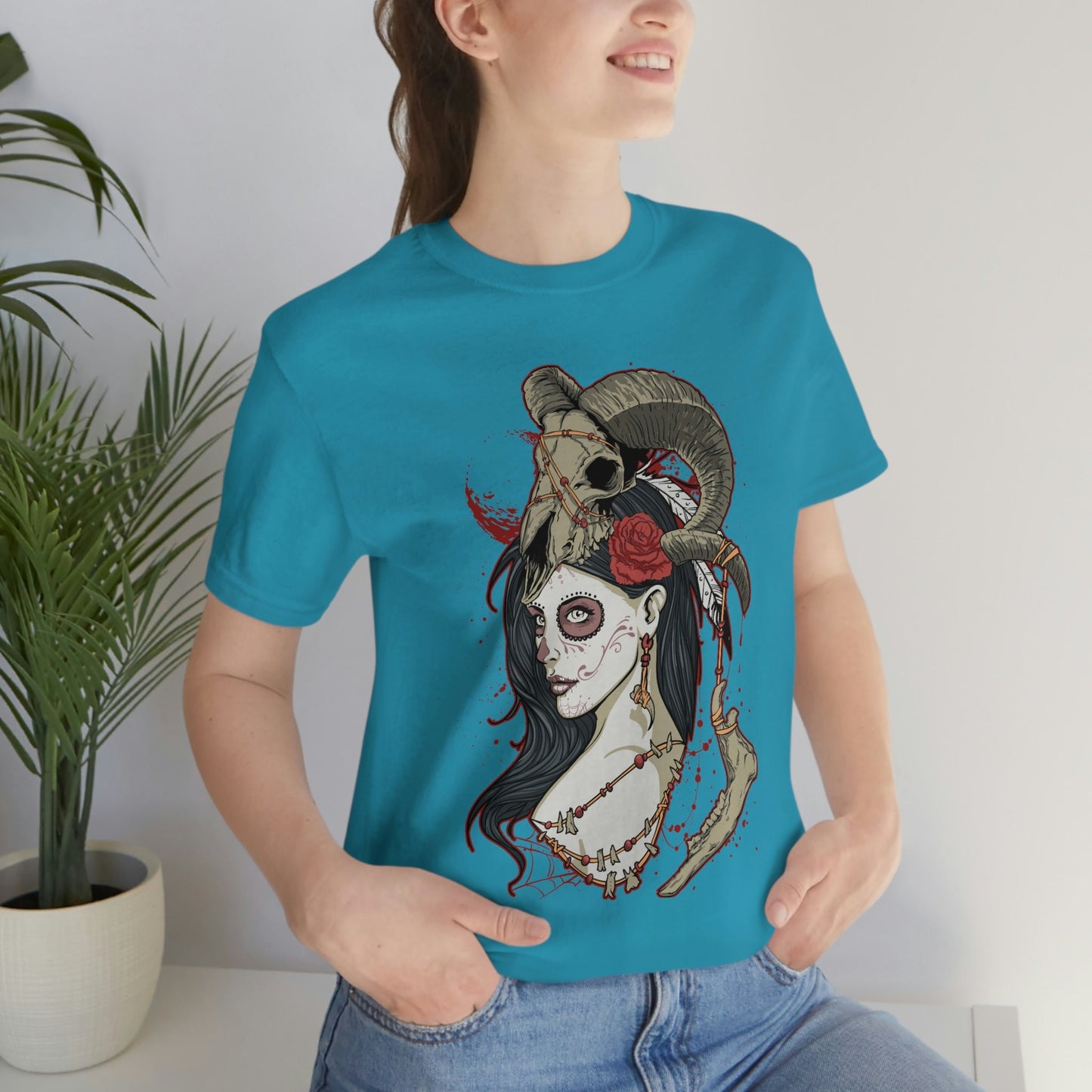 Horror T-Shirt, Fantasy T-Shirt, Dead Queen T-Shirt, Mystical Gift T-shirt, Gothic T-Shirt, Witchy Clothing, Fantasy and Myth T-shirt