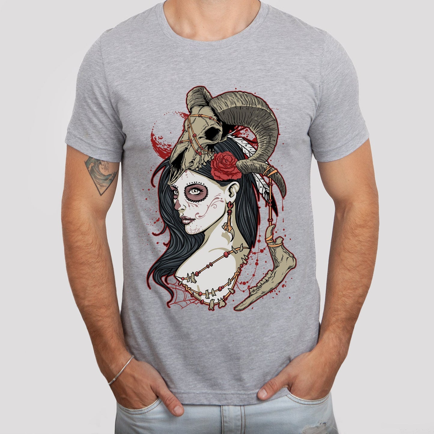 Horror T-Shirt, Fantasy T-Shirt, Dead Queen T-Shirt, Mystical Gift T-shirt, Gothic T-Shirt, Witchy Clothing, Fantasy and Myth T-shirt