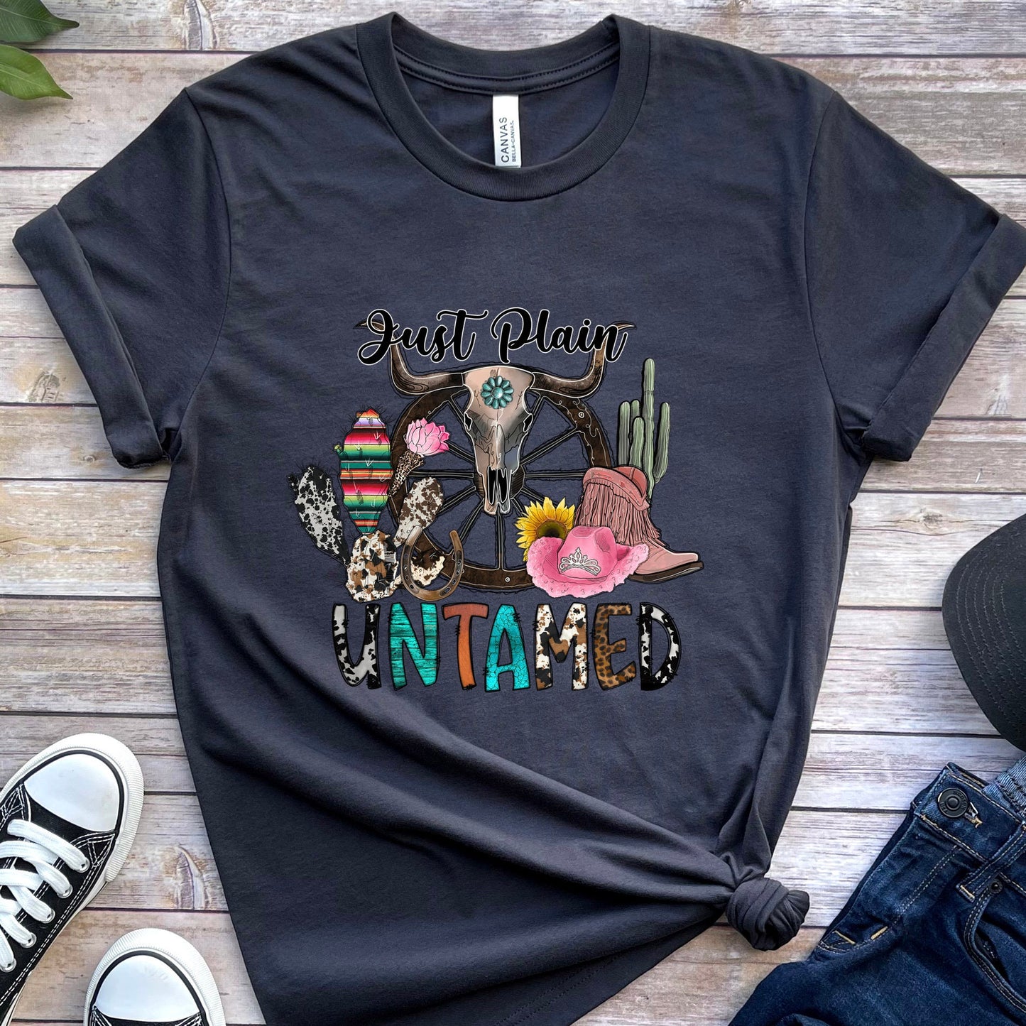 Just Plain Untamed T-Shirt, Western Style Shirt, Südstaaten Shirt, Rodeo Shirt, Cowgirl Shirt, Cowboy Shirt, Country Shirt