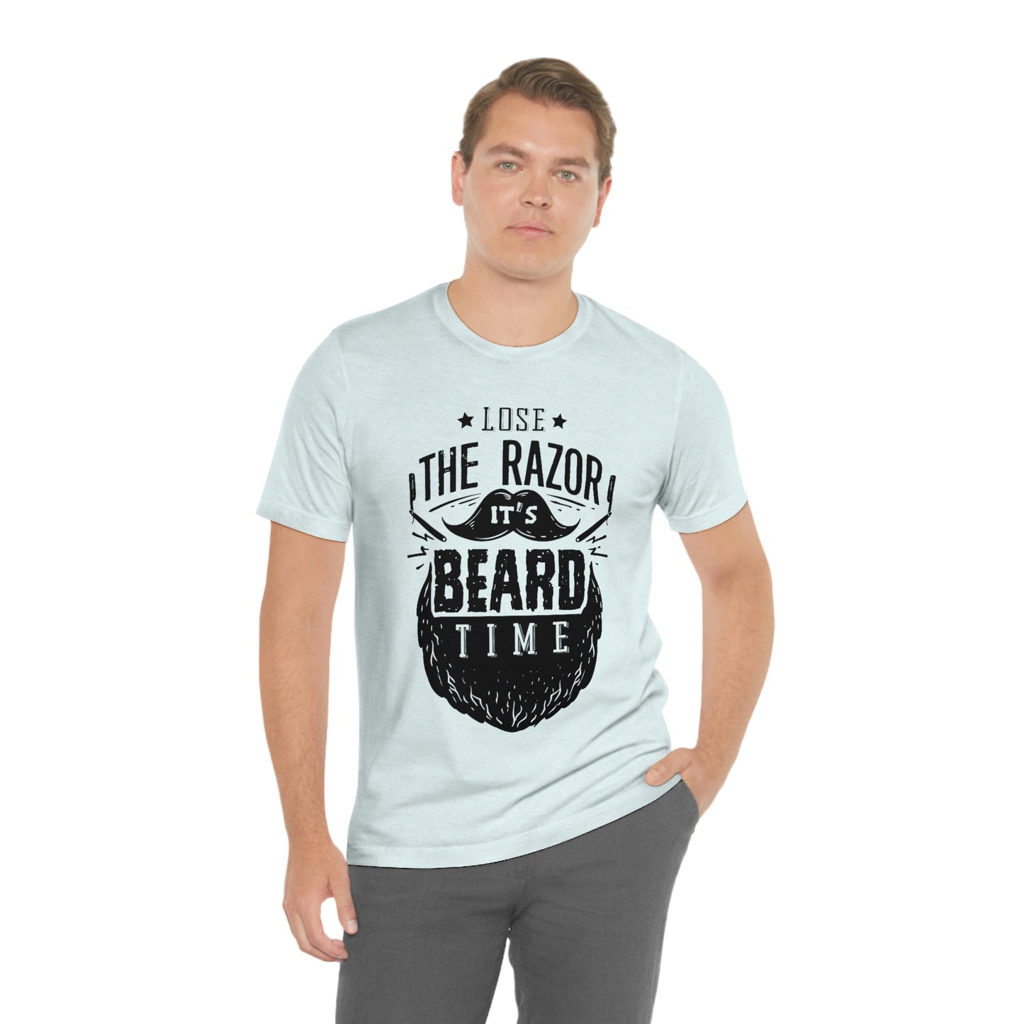 T-shirt « Lâchez le rasoir, c'est l'heure de la barbe », T-shirt « Beard Love », T-shirt « Homme barbe », T-shirt « Papa barbe », T-shirt « Cheveux », T-shirt « Amoureux de la barbe »