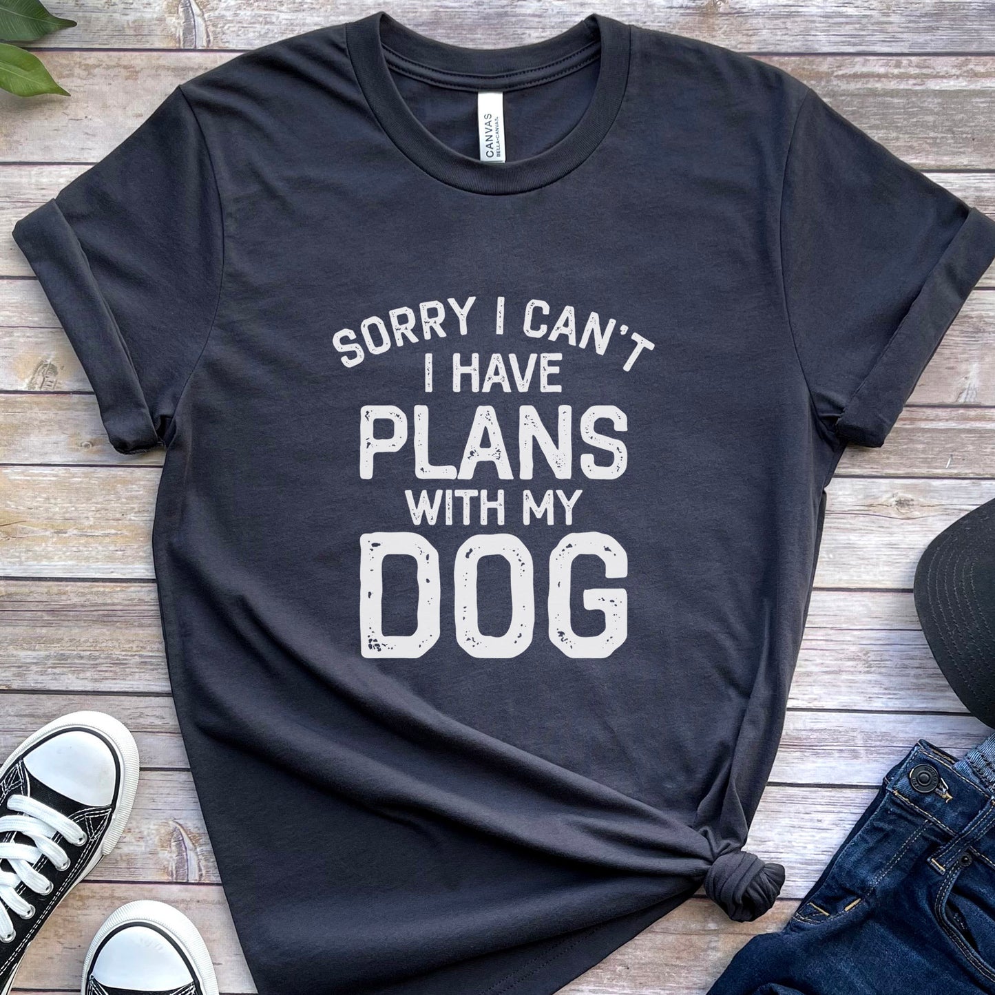T-shirt « J'ai des projets avec mon chien », T-shirt pour amoureux des chiens, T-shirt avec citation sur les chiens, T-shirt pour maman ou papa de chien, T-shirt pour propriétaire de chien, T-shirt pour amoureux des animaux