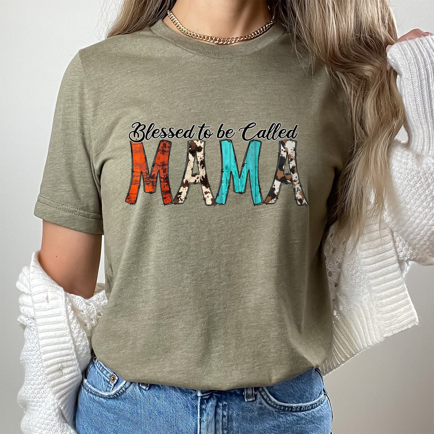 Blessed to be Called Mama Shirt, Shirt for Mom, Best Mom Shirt, Gift for Mom, Gift for Mother's Day, Wife Shirt, Tee for Moms, Western Shirt