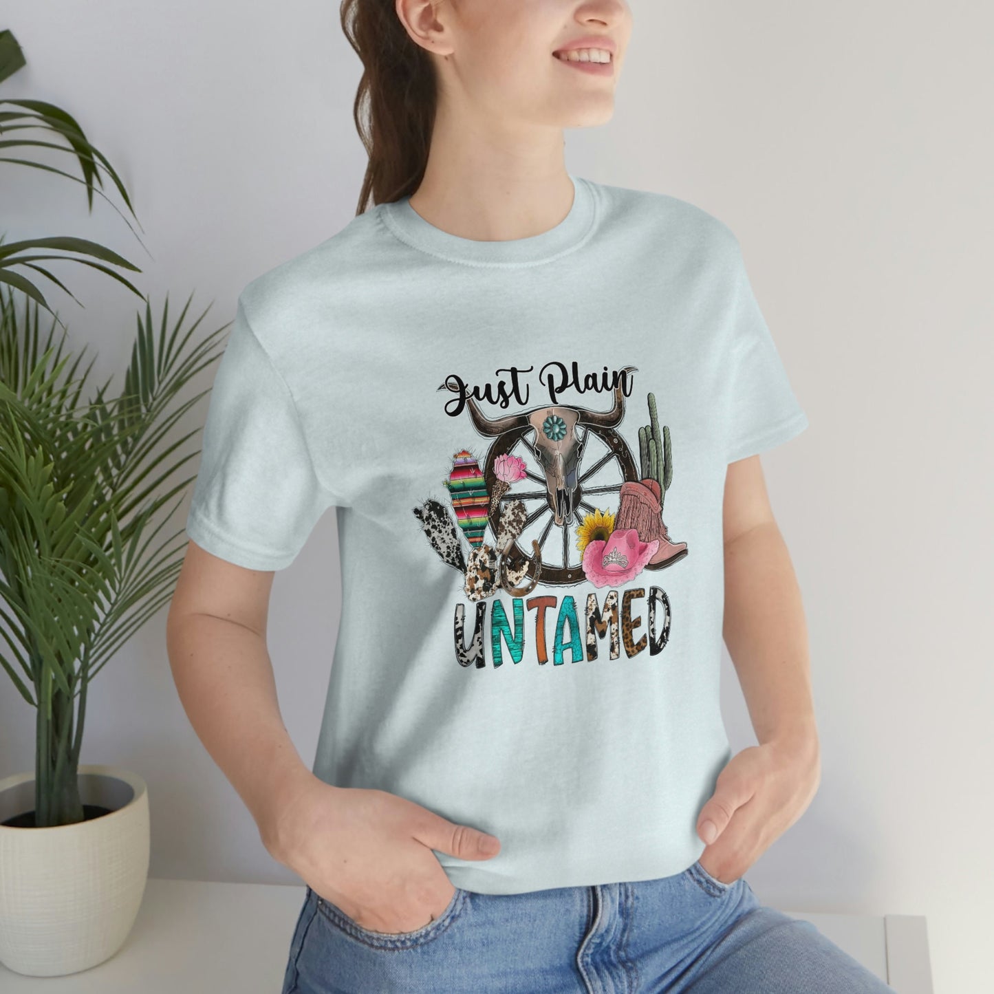 Just Plain Untamed T-Shirt, Western Style Shirt, Südstaaten Shirt, Rodeo Shirt, Cowgirl Shirt, Cowboy Shirt, Country Shirt