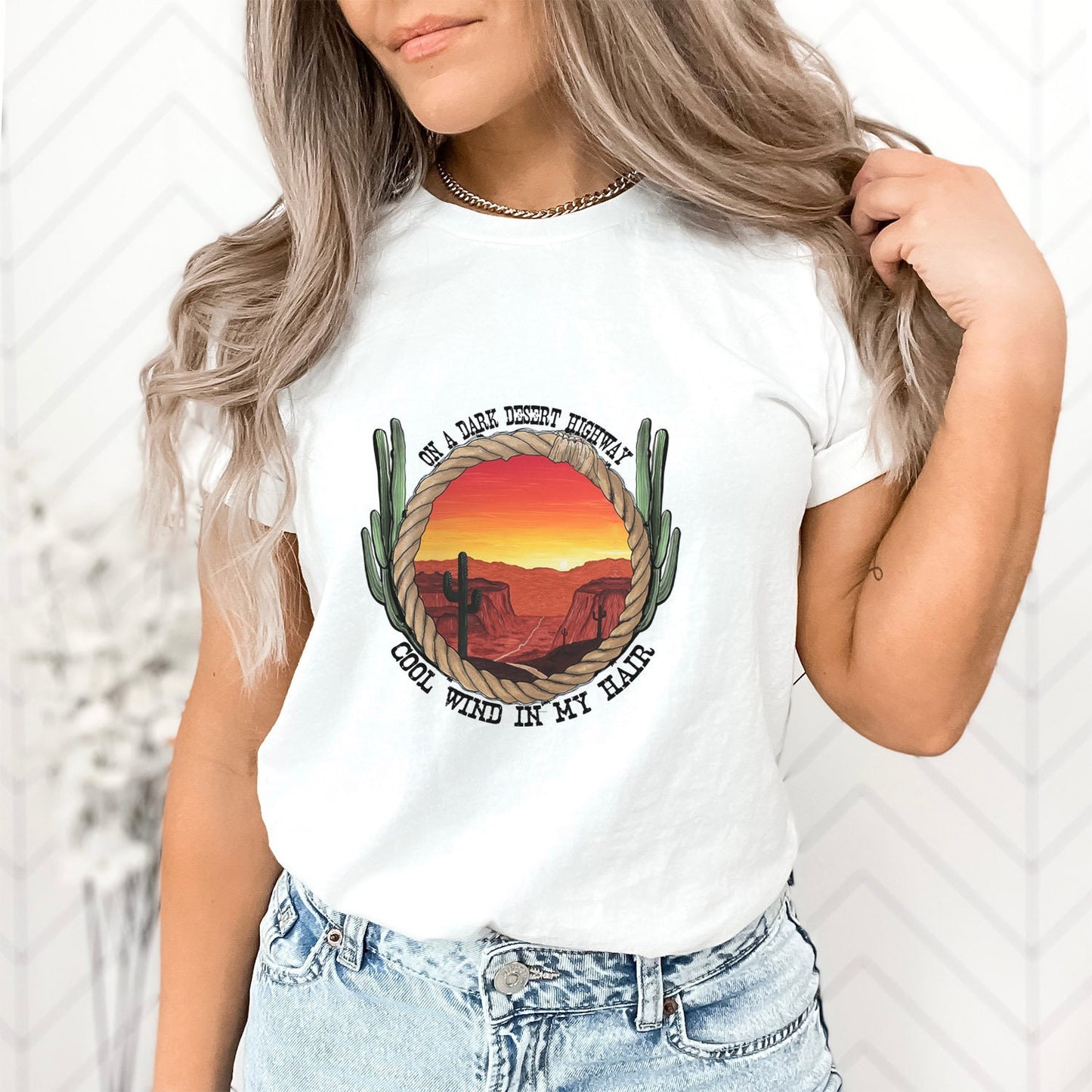 Desert Highway T-Shirt, Western Shirt, Natur Südstaaten Shirt, Cowgirl Shirt, Retro Shirt, Cowboy Shirt, Country Shirt