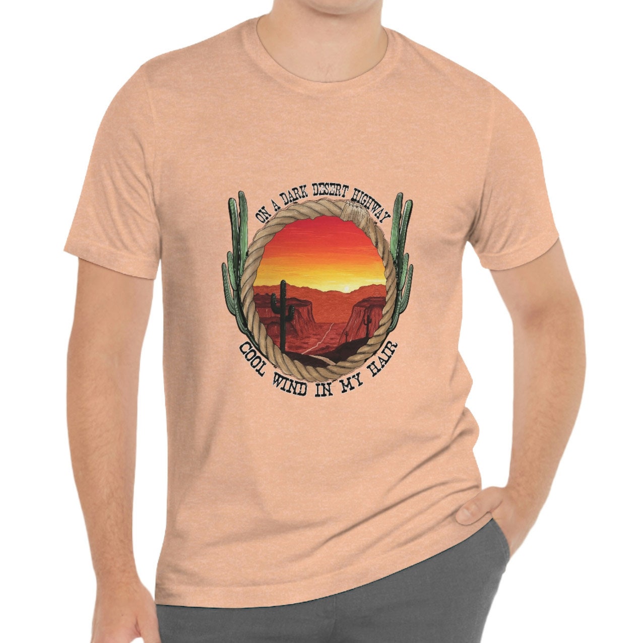 Desert Highway T-Shirt, Western Shirt, Natur Südstaaten Shirt, Cowgirl Shirt, Retro Shirt, Cowboy Shirt, Country Shirt