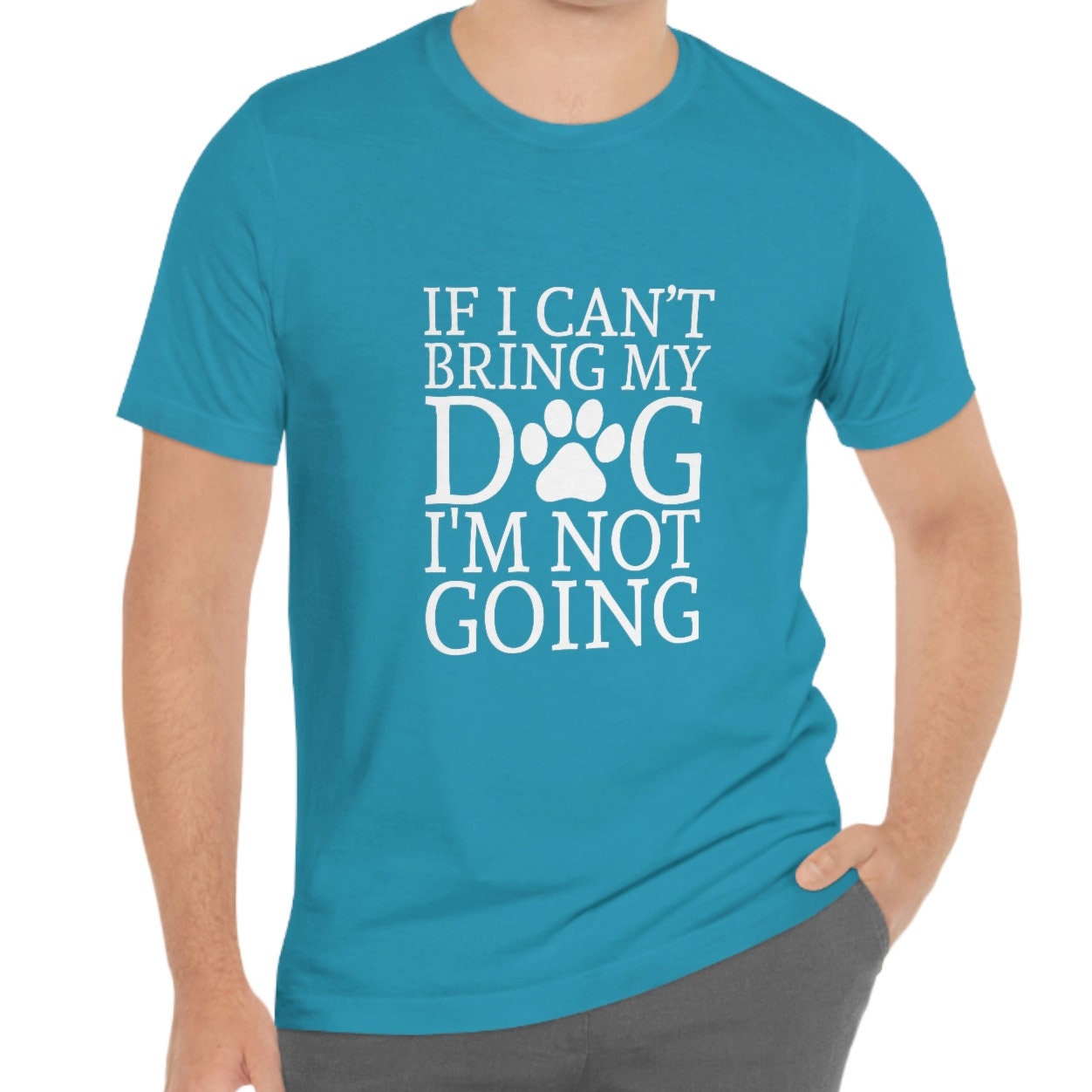 T-shirt Si je ne peux pas amener mon chien, je n'irai pas, T-shirt pour amoureux des animaux, T-shirt avec citation sur les chiens, T-shirt pour maman de chien, T-shirt pour papa de chien, T-shirt pour propriétaire de chien