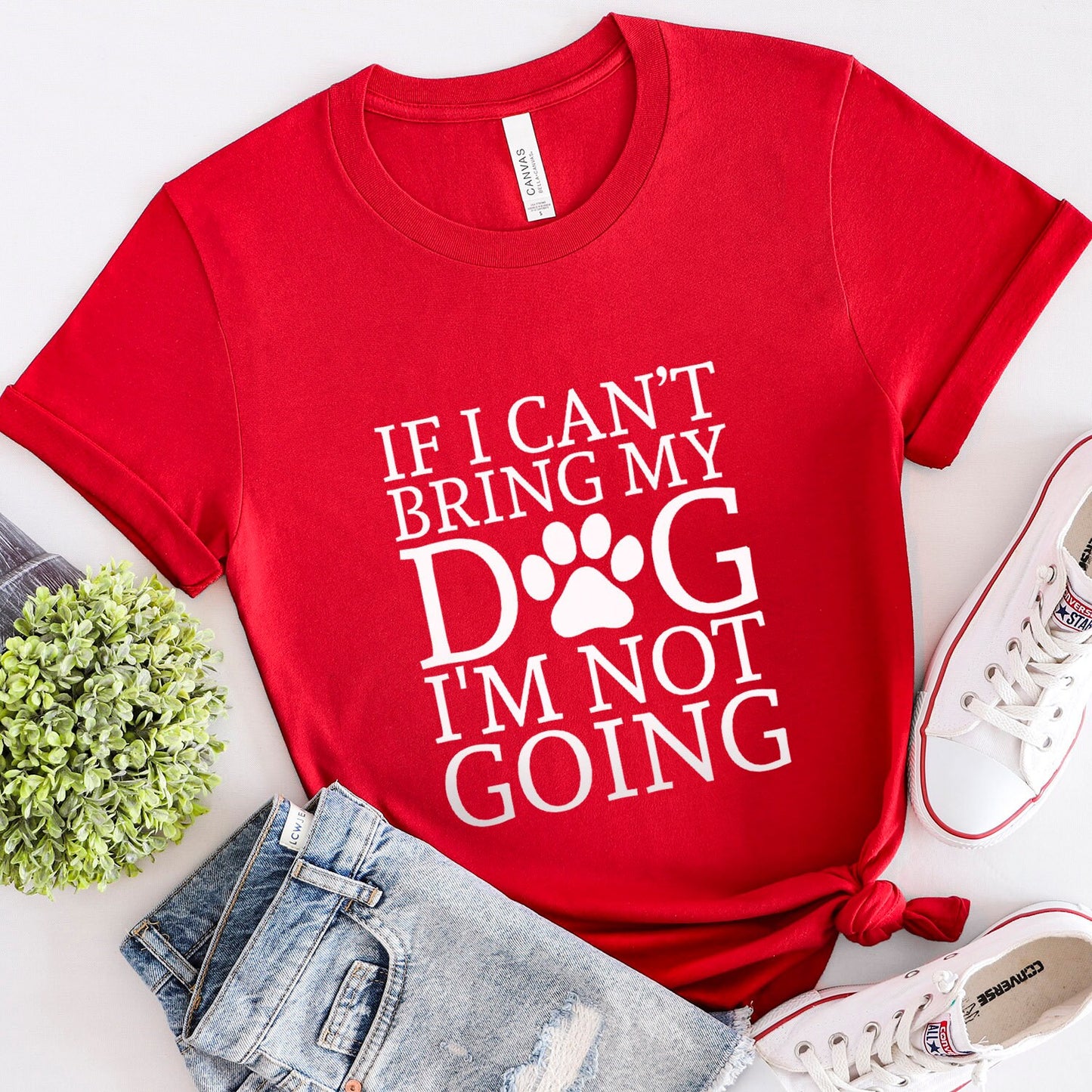 T-shirt Si je ne peux pas amener mon chien, je n'irai pas, T-shirt pour amoureux des animaux, T-shirt avec citation sur les chiens, T-shirt pour maman de chien, T-shirt pour papa de chien, T-shirt pour propriétaire de chien