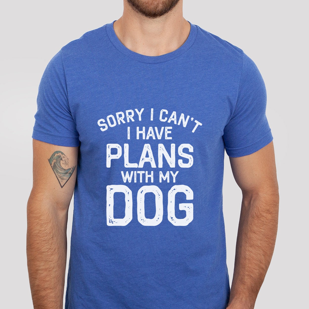 T-shirt « J'ai des projets avec mon chien », T-shirt pour amoureux des chiens, T-shirt avec citation sur les chiens, T-shirt pour maman ou papa de chien, T-shirt pour propriétaire de chien, T-shirt pour amoureux des animaux