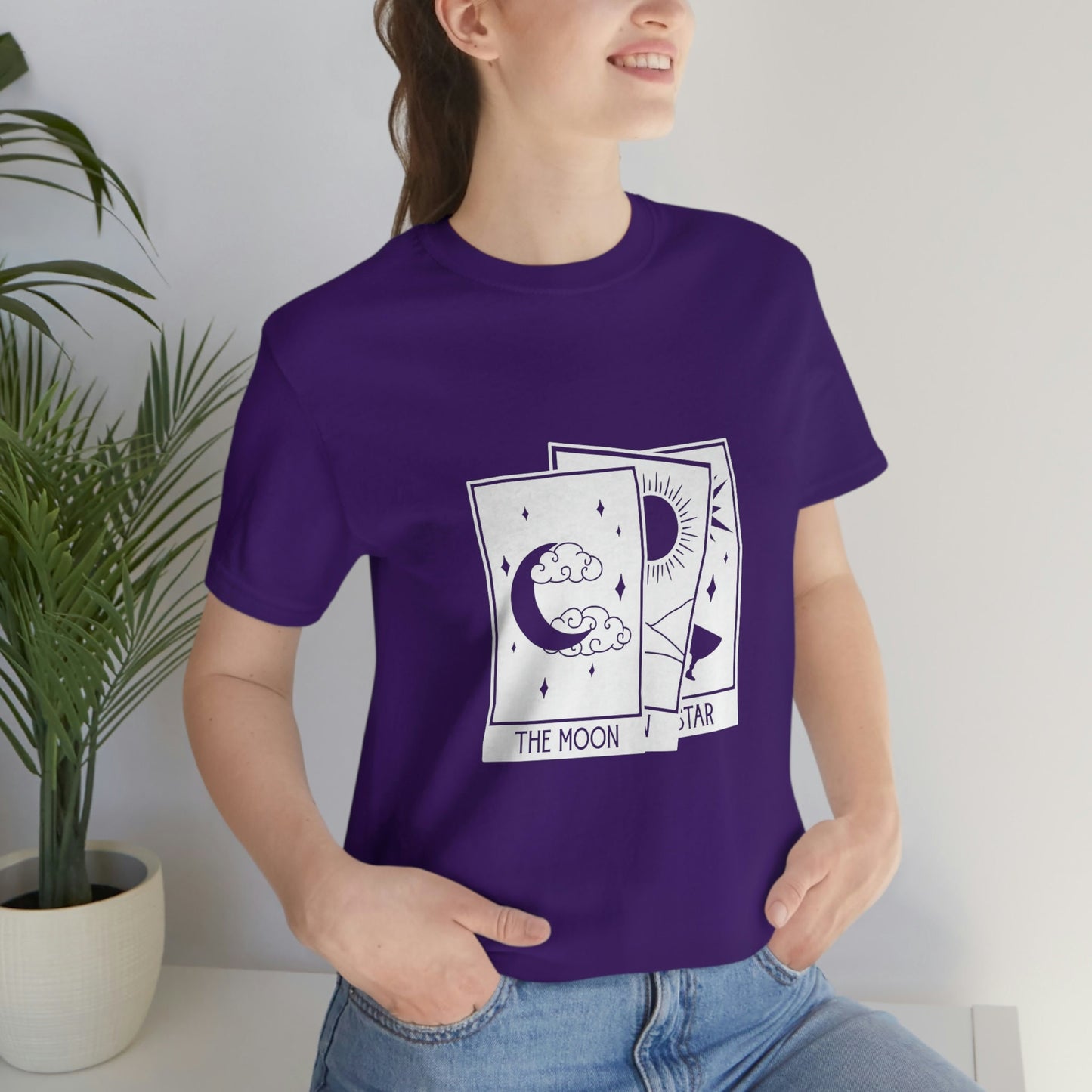 Tarot Stack T-Shirt, Astrologie Shirt, Mystisches Shirt, Boho T-Shirt, Mond Sterne Sonne T-Shirt, Mystisches Shirt Geschenk für Sie
