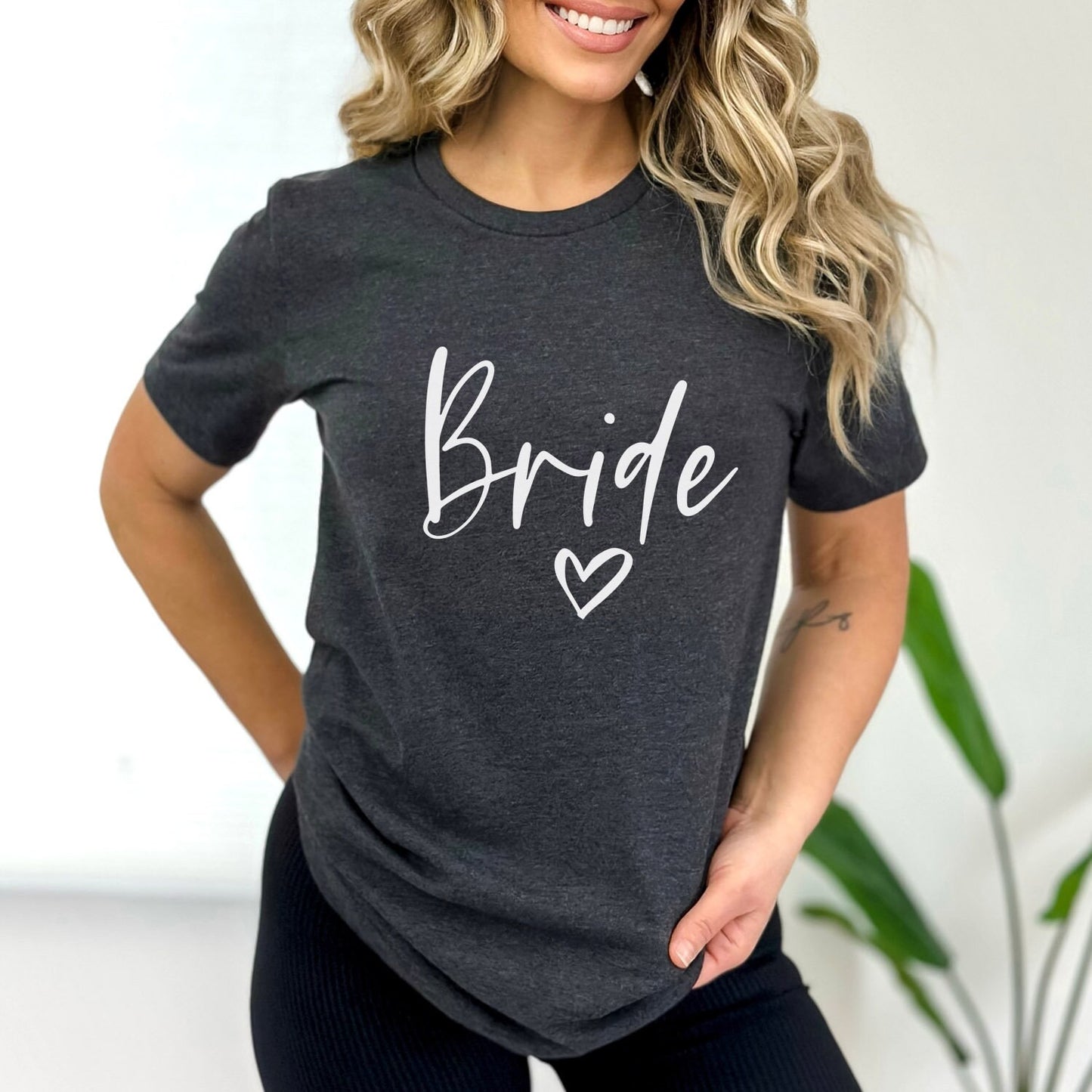 Bride T-shirt, Wedding Shirt, Bride Tee, Bridal Shower, Heart T-shirt, Bachelorette Party Shirt, Hen Night Top, Gift Shirt for Bride