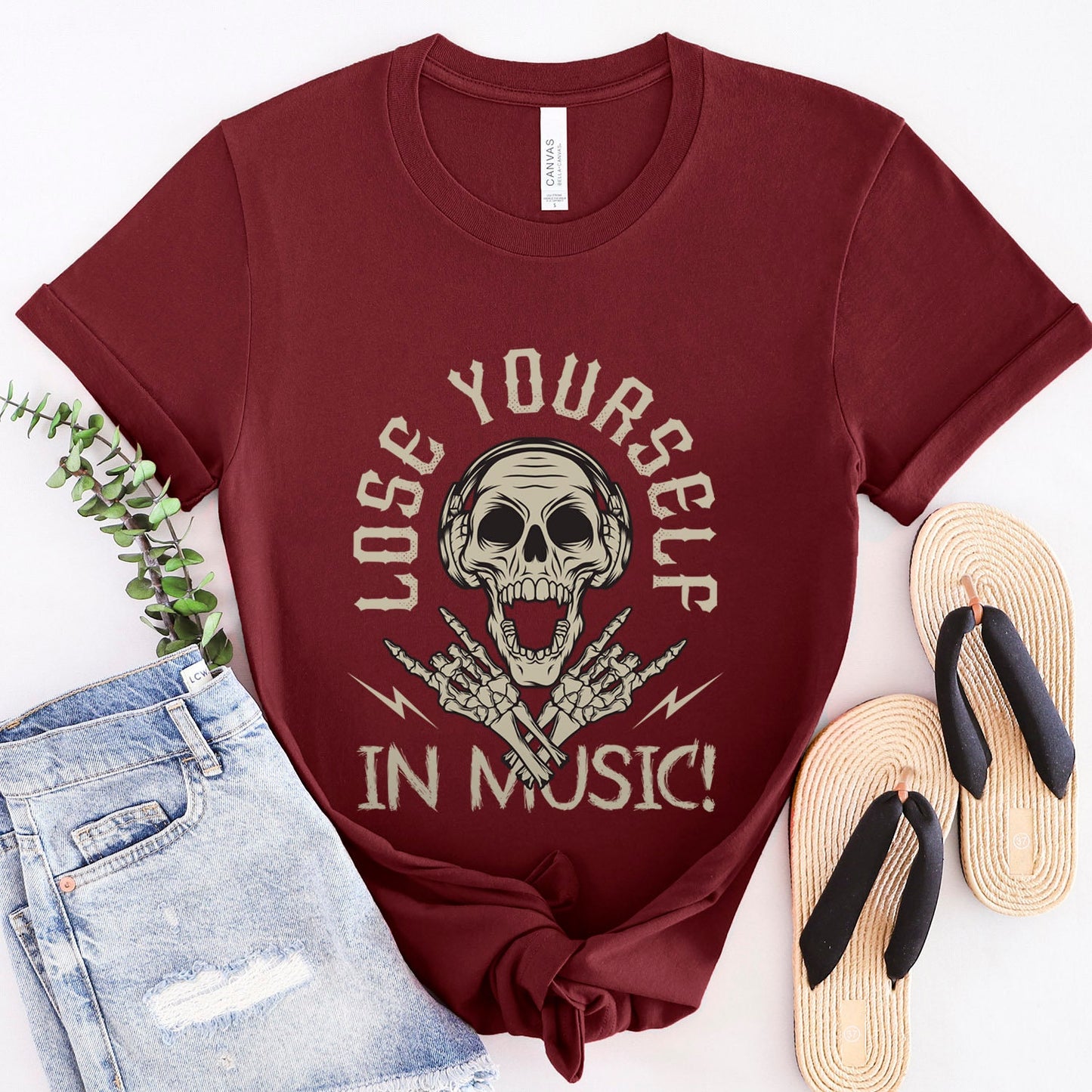 Music T-shirt, Heavy Metal Music Lovers Shirt, Skeleton Shirt, Rock and Roll Music T-Shirt, Rock Band Shirt, Gift Shirt for Music Lovers