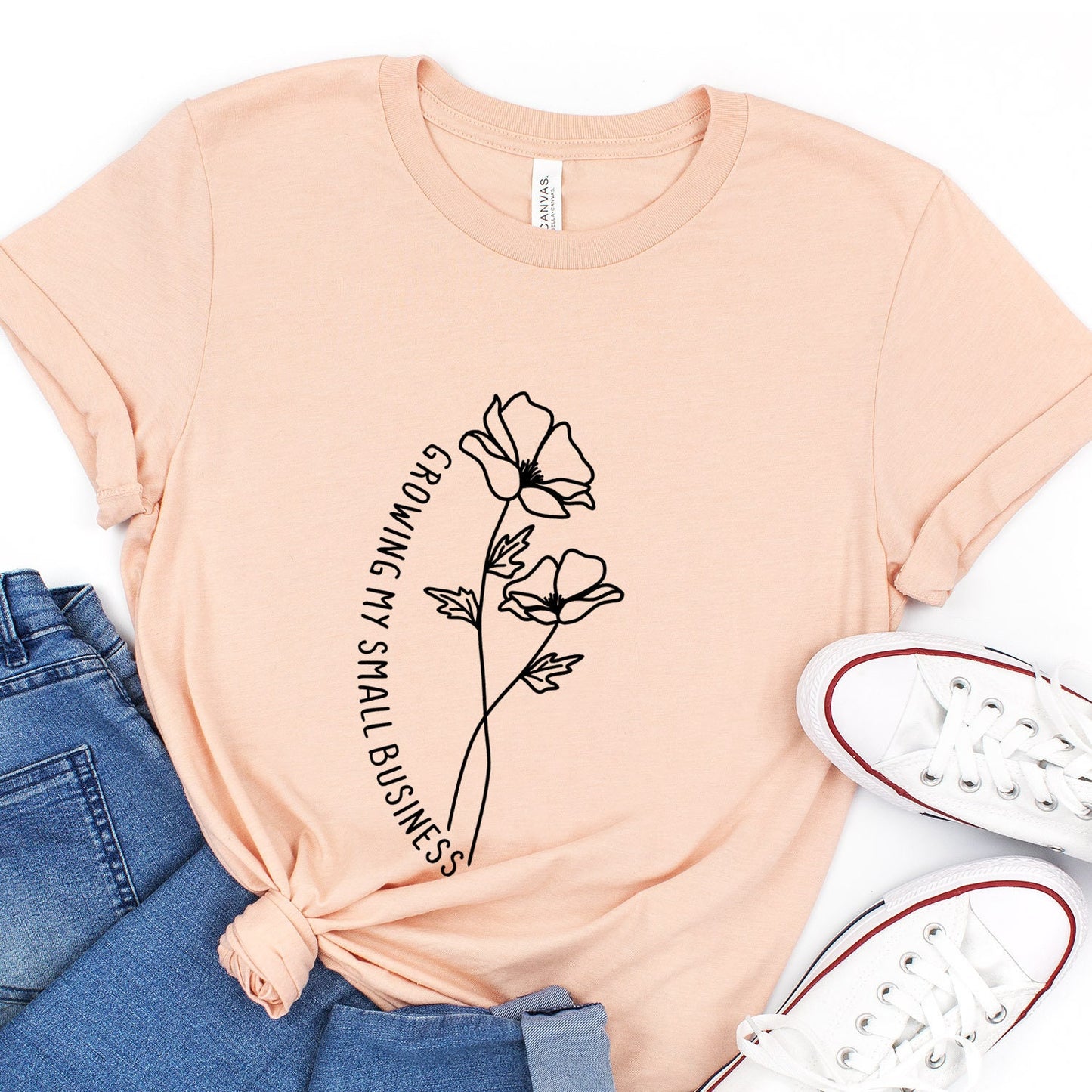 Mama Business Shirt, Boss Mom T-shirt, Boss Mom Shirt, Growing My Business Shirt, Mommy Gift Shirt, Gift for Mom, Flower Shirt