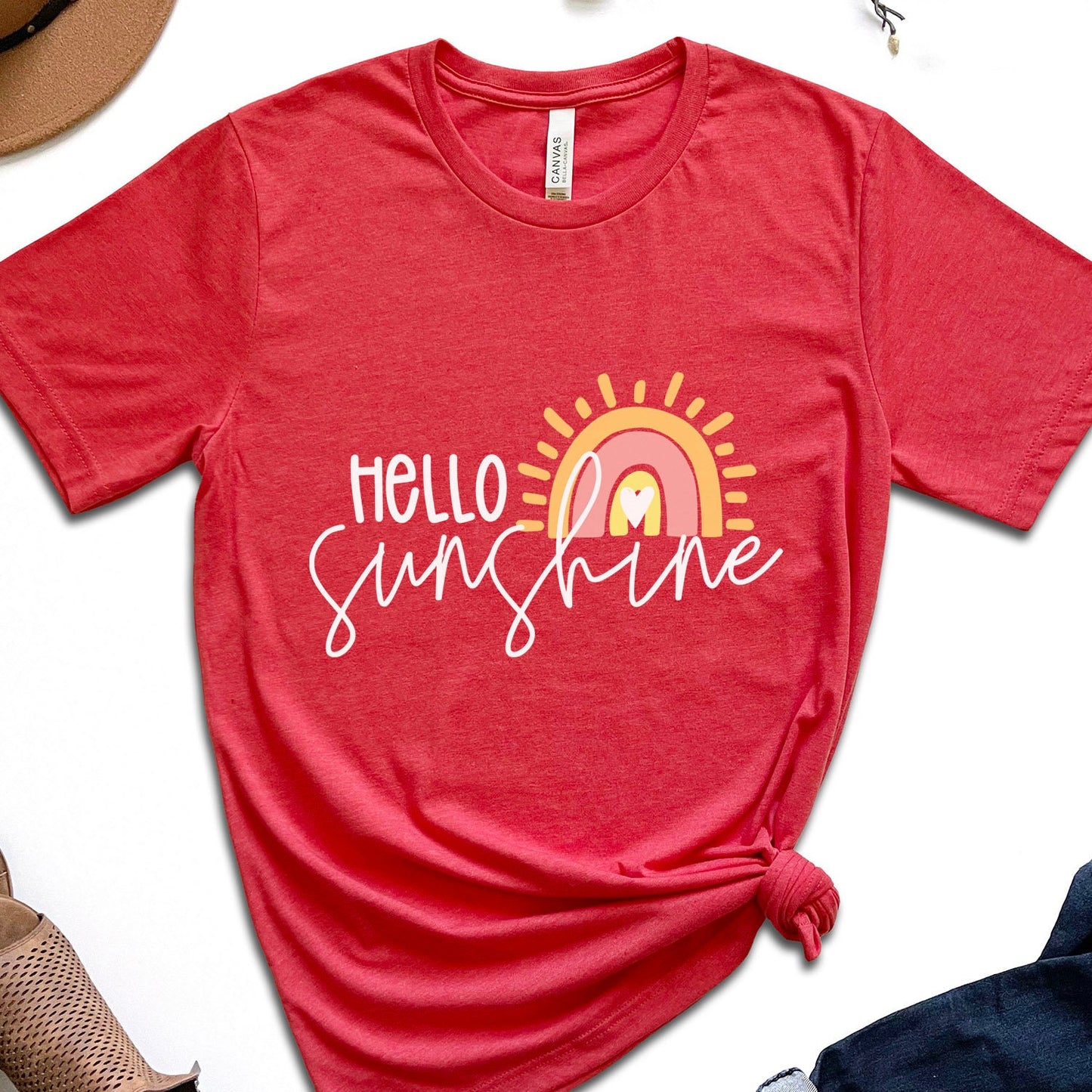 Sunshine T-Shirt, Hello Sunshine Shirt, Sommer Shirt, Urlaubs T-Shirt, Sonnen T-Shirt, Vacay Mode, Urlaubs Shirt, Sonne und Strand Shirt