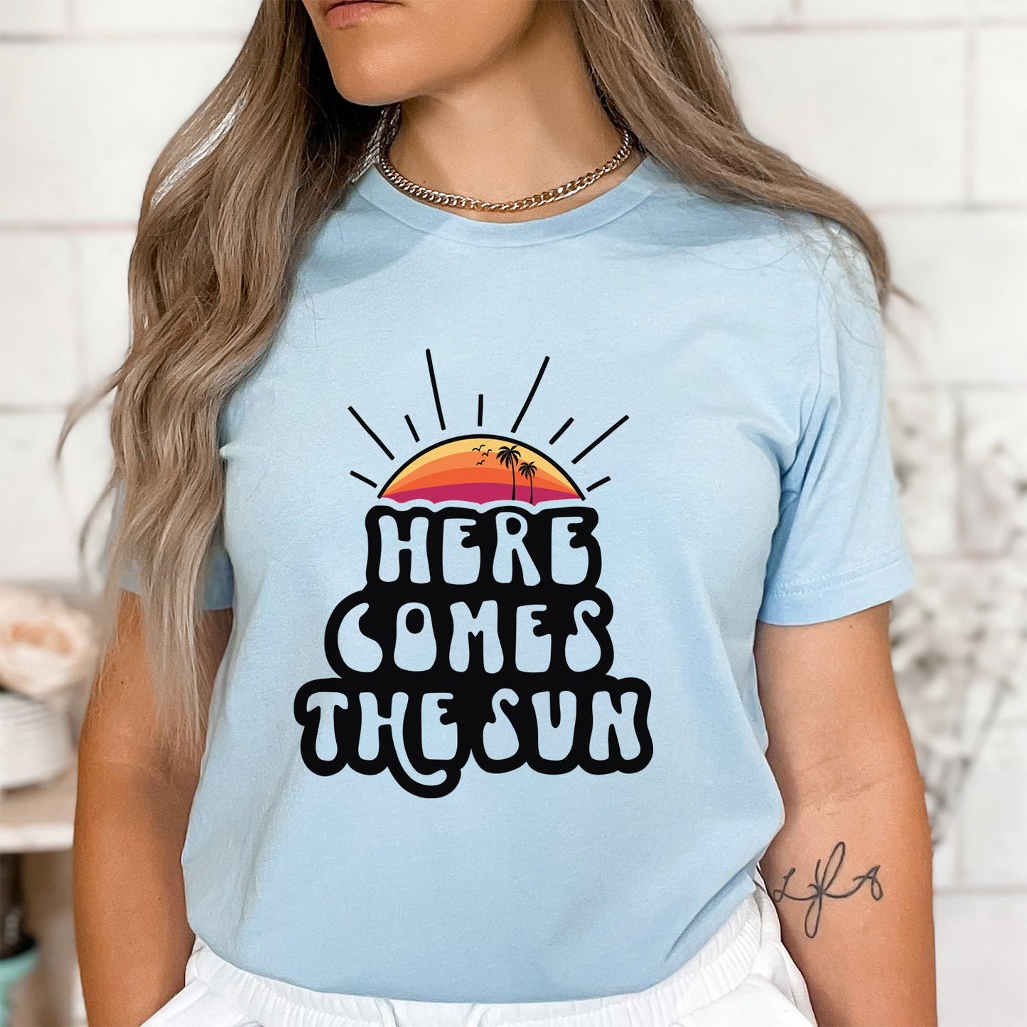 Here Comes the Sun Shirt, Summer Shirt, Summer Vibes T-Shirt, Beach Shirt, Summer T-shirt, Cool Summer Vacation T-shirts