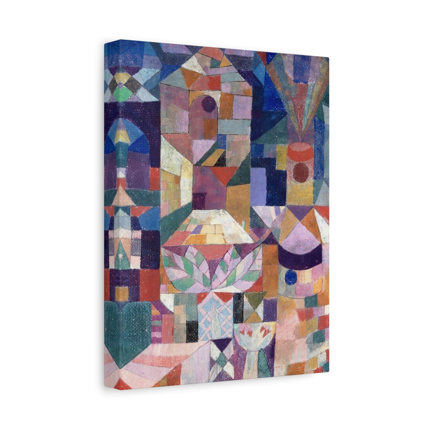Paul Klee Burggarten Stretched Canvas Wall Art, Paul Klee Reproduction Print, Paul Klee Painting Ready to Hang Canvas, Abstract Wall Art