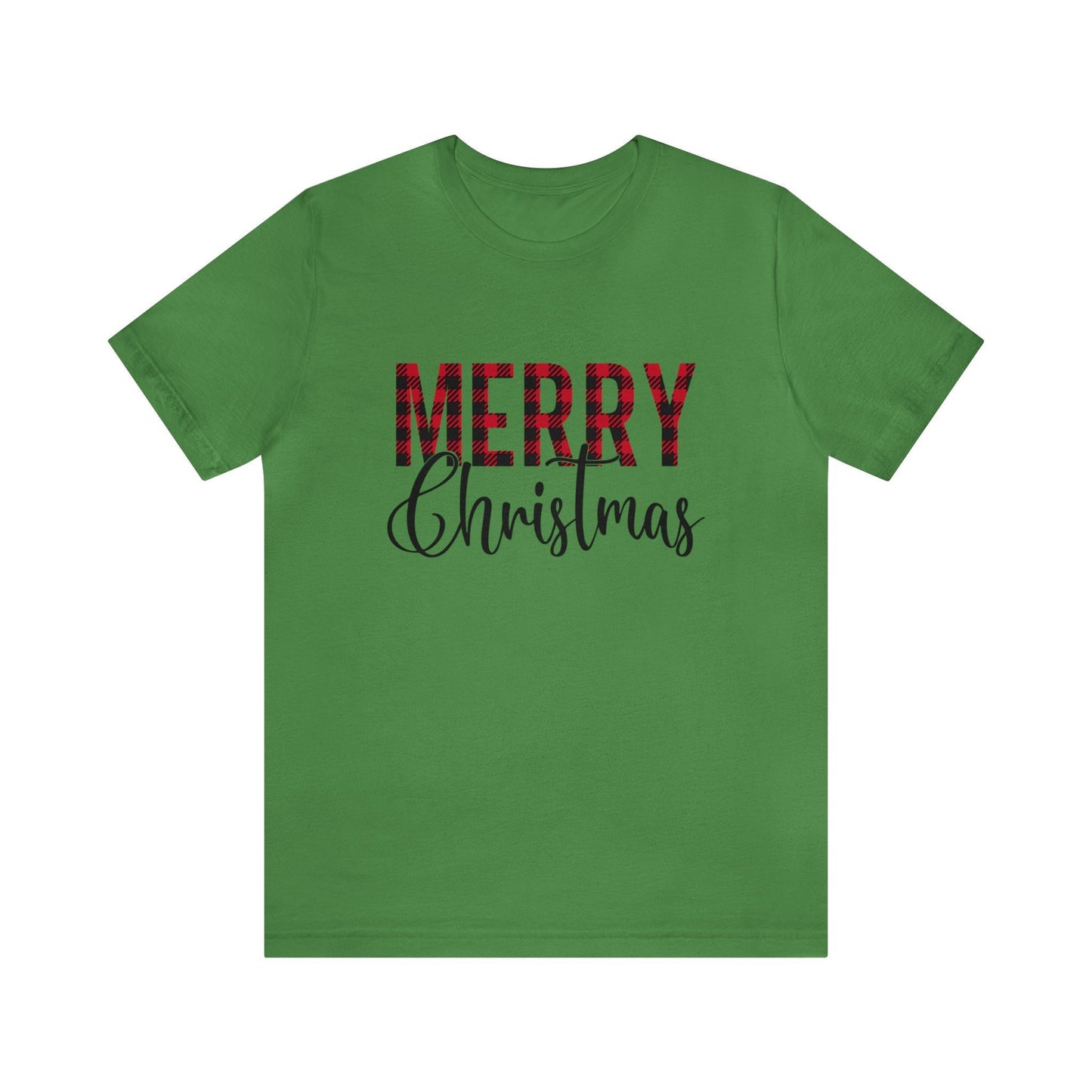 Weihnachts-T-Shirt mit kariertem Muster, Frohe Weihnachten, Weihnachts-T-Shirt, Weihnachts-T-Shirt, Weihnachts-Weihnachtsmann-Geschenk-Shirt