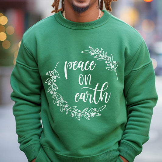 Peace Sweatshirt, Weihnachtsgeschenk Sweatshirt, Weihnachtspullover, Unisex Geschenk Sweatshirt, Geschenk für Sie, Geschenk für Ihn, Winter Sweatshirt