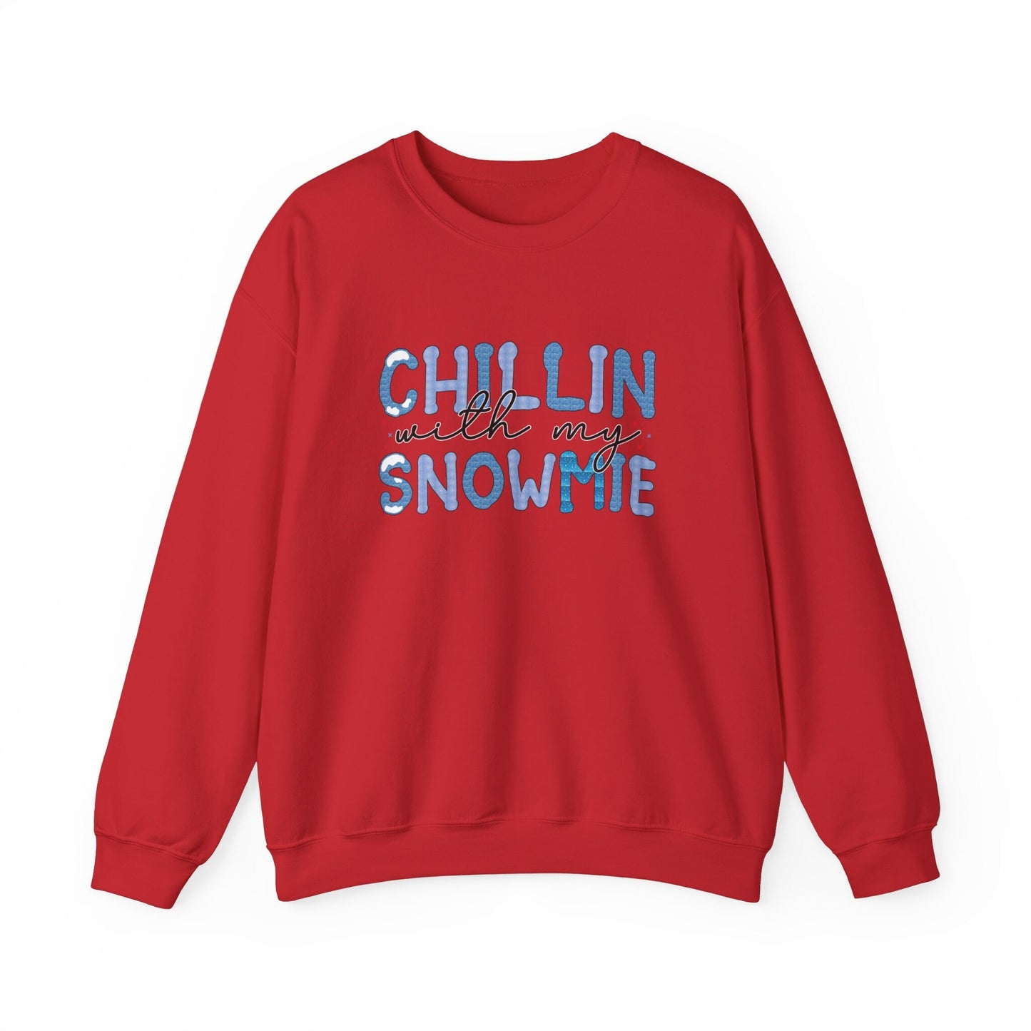 Chillin with My Snowmies Schnee Sweatshirt, Weihnachtsgeschenk Shirt, Winterferien Weihnachten Unisex Geschenk Sweatshirt, Geschenk für Sie, Geschenk für Ihn
