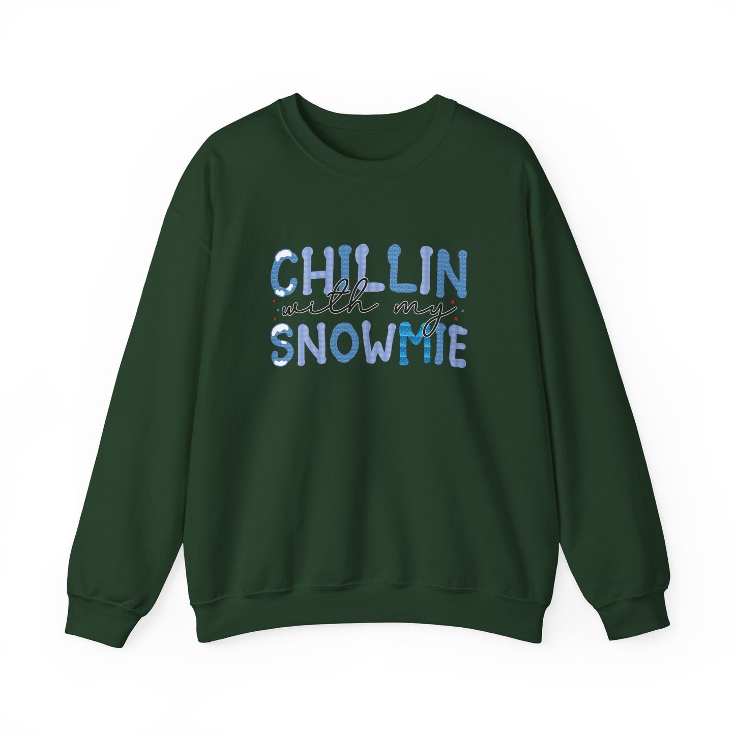 Chillin with My Snowmies Schnee Sweatshirt, Weihnachtsgeschenk Shirt, Winterferien Weihnachten Unisex Geschenk Sweatshirt, Geschenk für Sie, Geschenk für Ihn