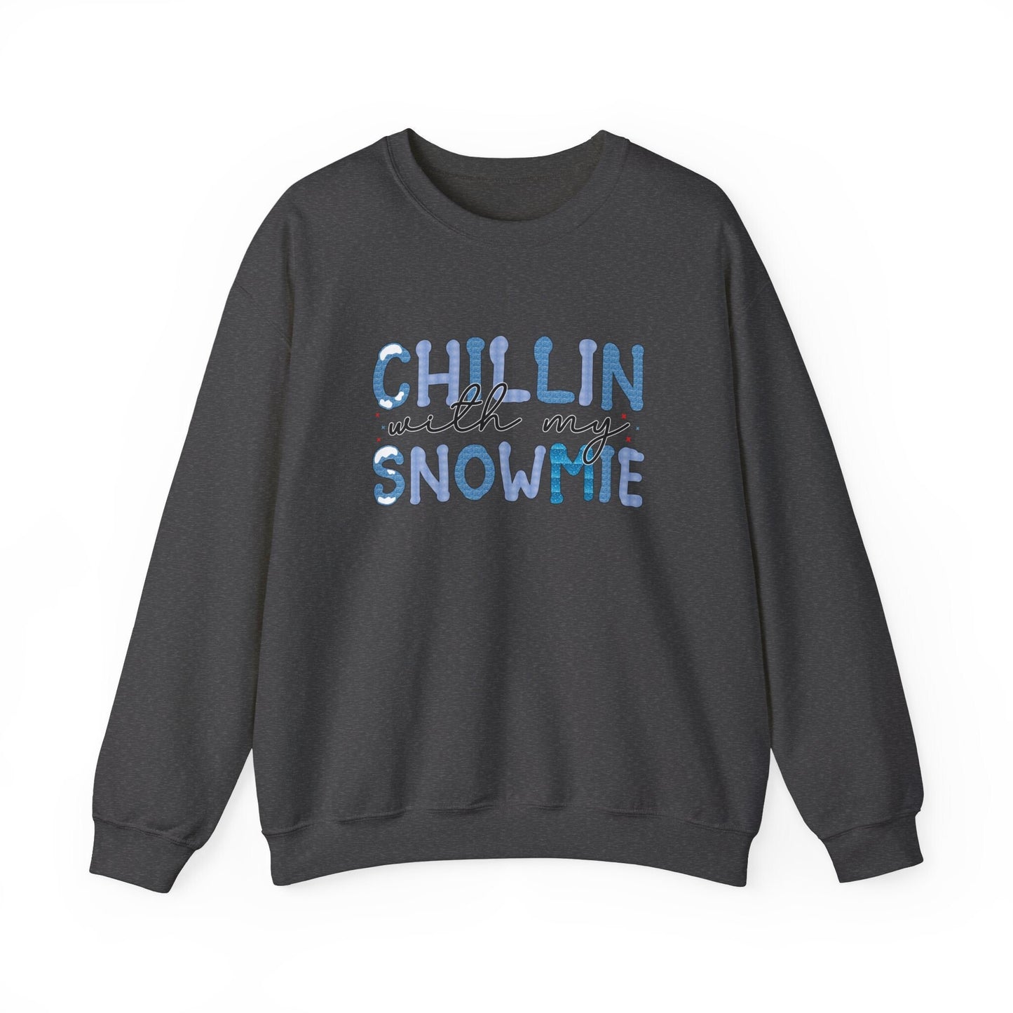 Chillin with My Snowmies Schnee Sweatshirt, Weihnachtsgeschenk Shirt, Winterferien Weihnachten Unisex Geschenk Sweatshirt, Geschenk für Sie, Geschenk für Ihn