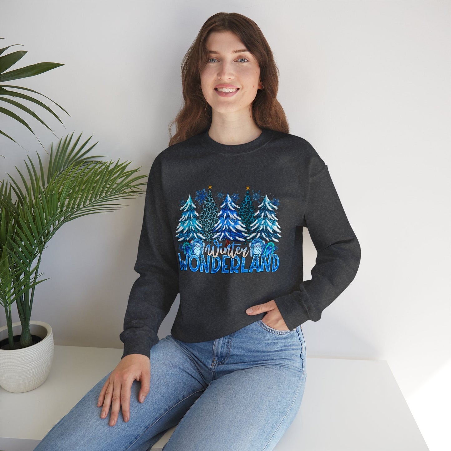 Sweat-shirt Winter Wonderland, chemise de neige de Noël, sweat-shirt cadeau de vacances, sweat-shirt d'hiver, sweat-shirt cadeau unisexe de Noël, cadeau pour elle