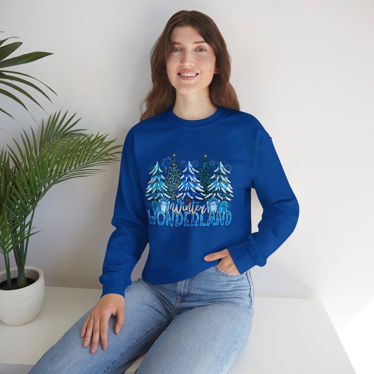 Sweat-shirt Winter Wonderland, chemise de neige de Noël, sweat-shirt cadeau de vacances, sweat-shirt d'hiver, sweat-shirt cadeau unisexe de Noël, cadeau pour elle