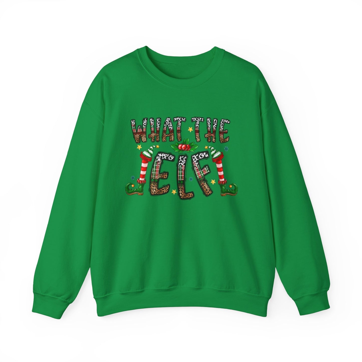 What the Elf Sweatshirt, Christmas Long Sleeves Shirt, Holidays Gift Sweatshirt, Winter Sweatshirt, Xmas Unisex Gift Sweatshirt