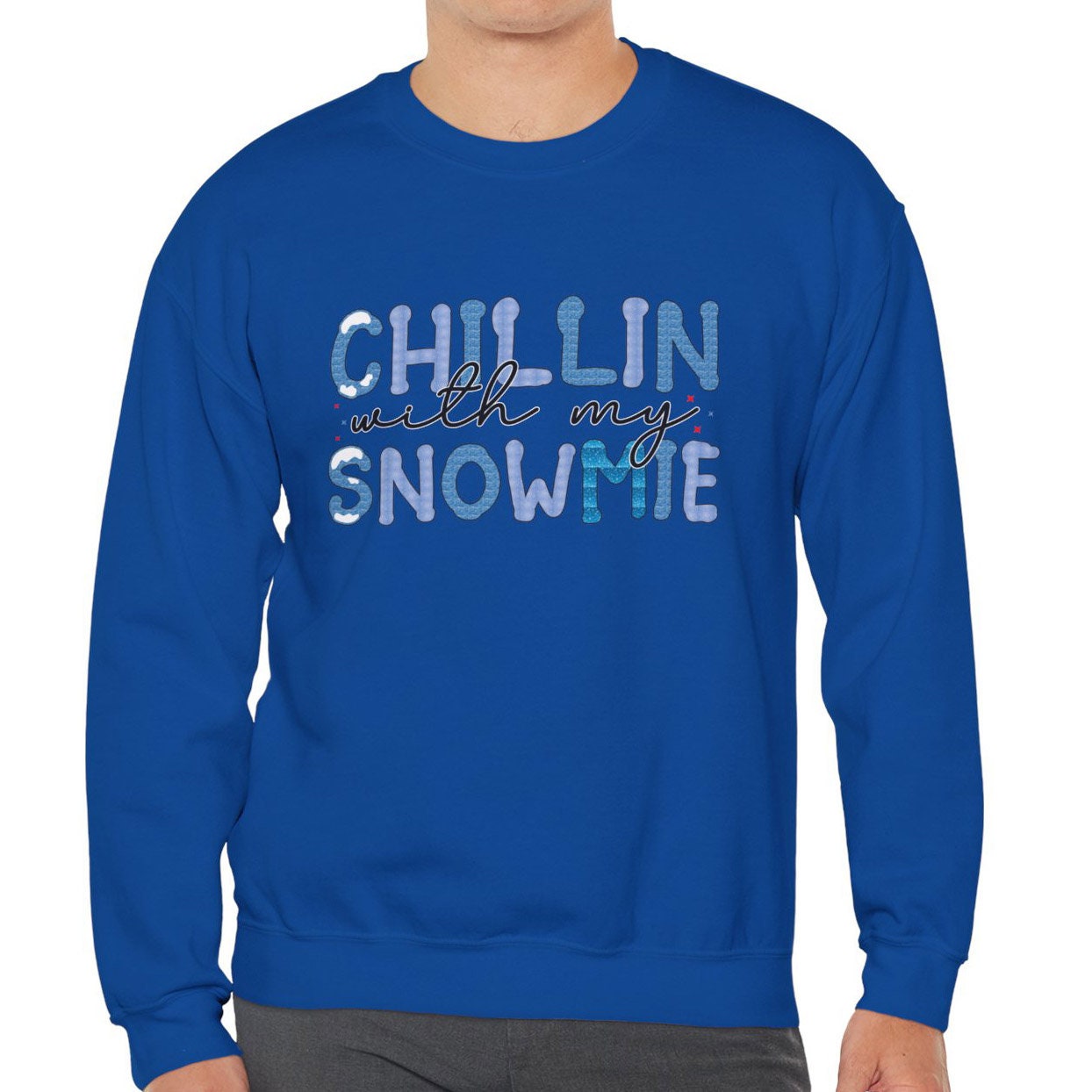 Chillin with My Snowmies Schnee Sweatshirt, Weihnachtsgeschenk Shirt, Winterferien Weihnachten Unisex Geschenk Sweatshirt, Geschenk für Sie, Geschenk für Ihn