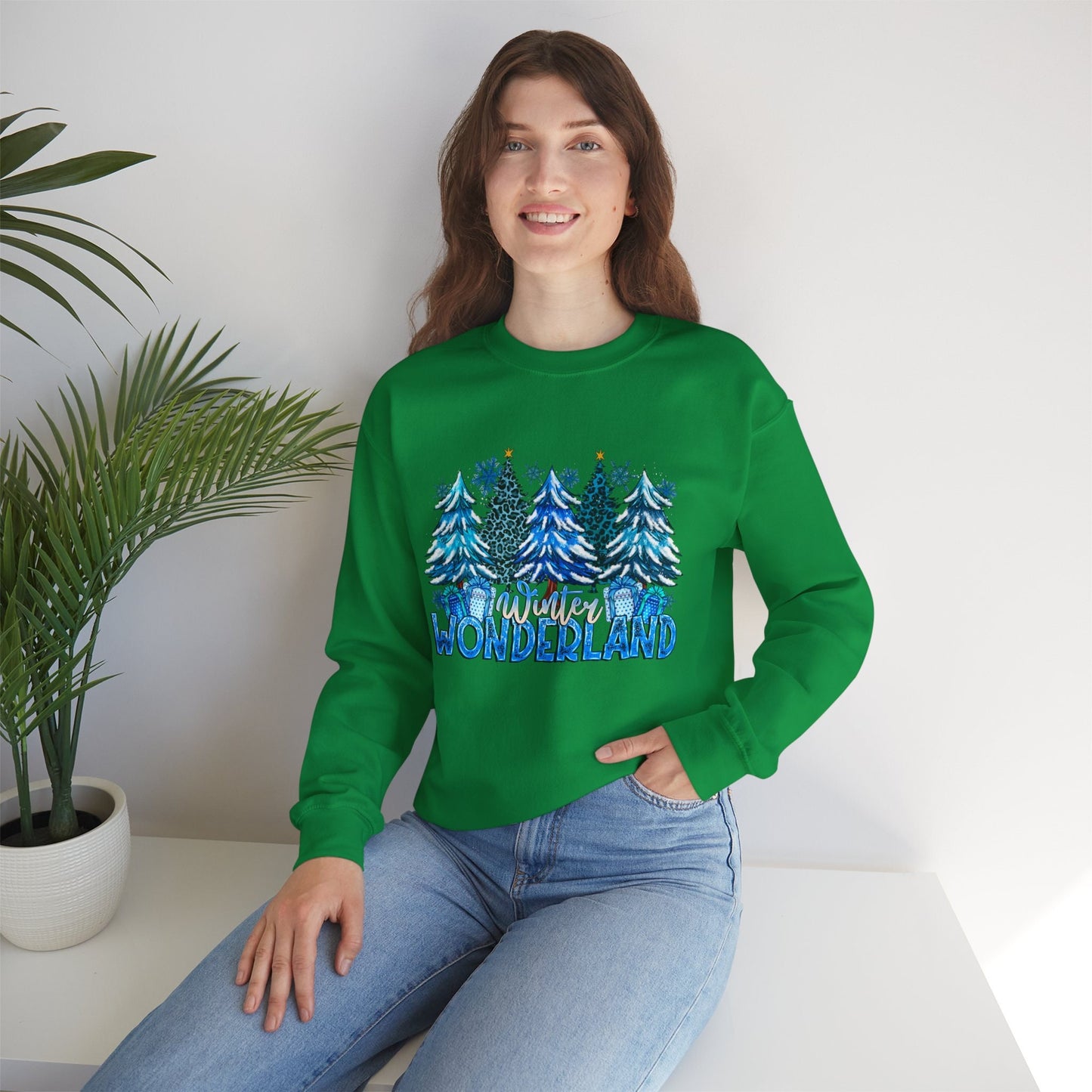 Sweat-shirt Winter Wonderland, chemise de neige de Noël, sweat-shirt cadeau de vacances, sweat-shirt d'hiver, sweat-shirt cadeau unisexe de Noël, cadeau pour elle