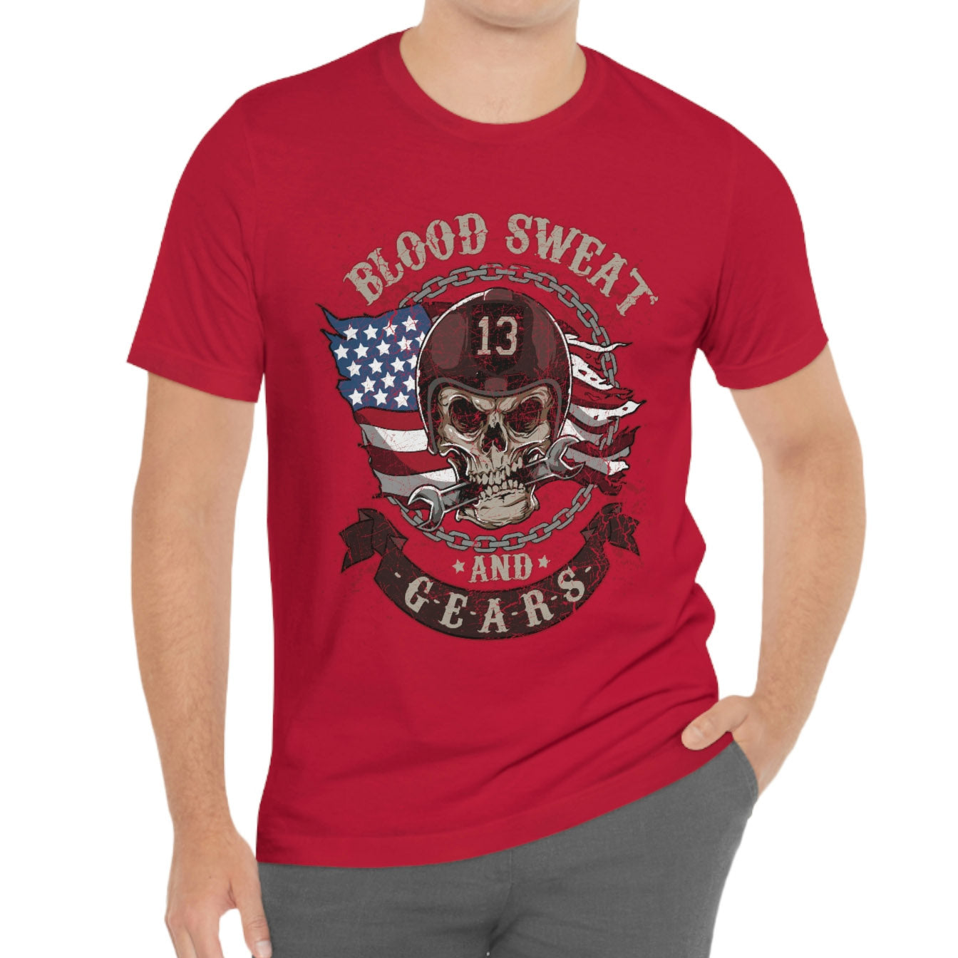 Blood Sweat and Gear Motorcycle T-shirt