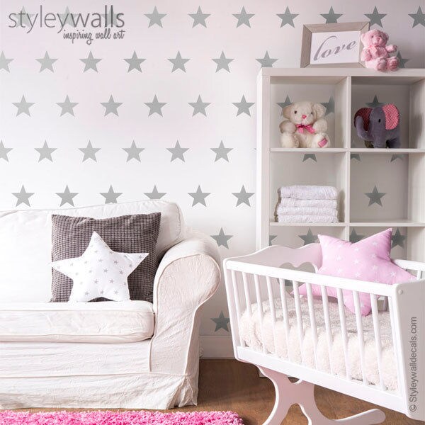 Stars Wall Decal, Stars Wall Stickers, Stars Wall Decor, Baby Room Decor, Stars Nursery Wall Decal, Stars Stickers