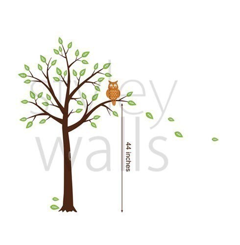 Tree and Owl - Nursery Vinyl Wall Decal