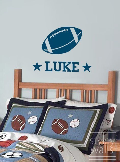 Football Personalized Vinyl Wall Decal
