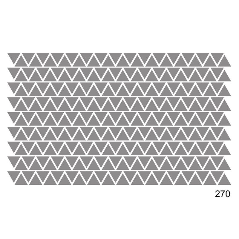Autocollant mural triangles, autocollant mural en vinyle triangles, formes géométriques, décor à motif triangulaire, autocollants muraux pour chambre d'enfant, chambre d'enfant