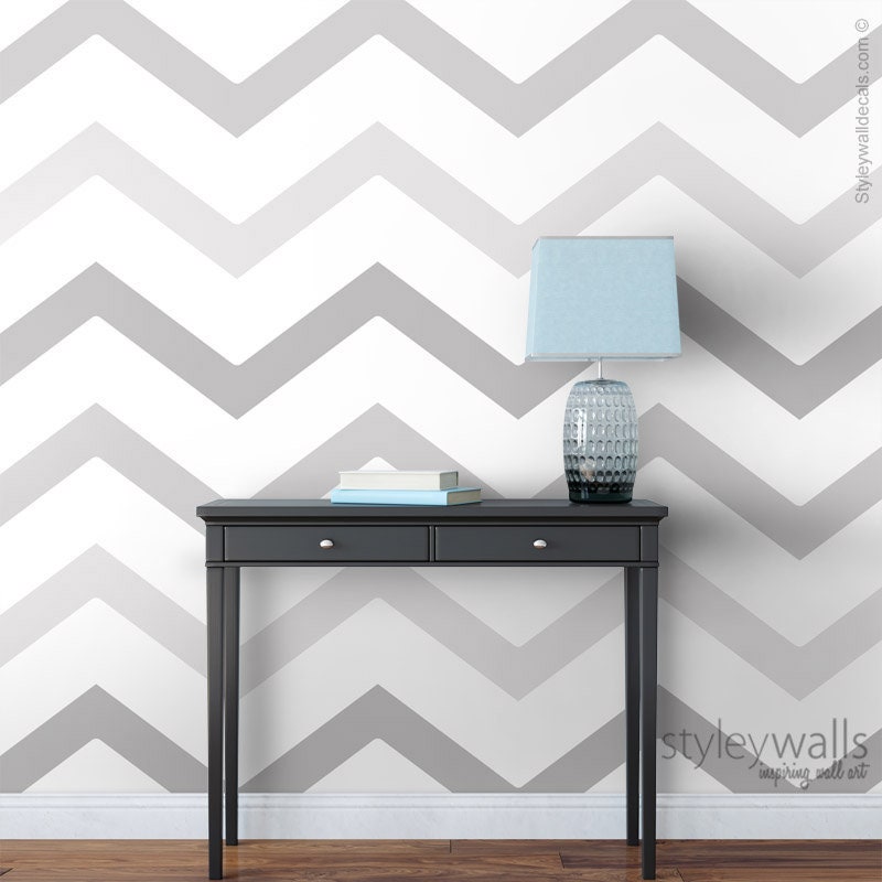Grey Zig Zag Wallpaper, Modern Chevron Pattern Wallpaper, Lines Pattern Fabric Wallpaper, Peel and Stick, Self Adhesive Wallpaper
