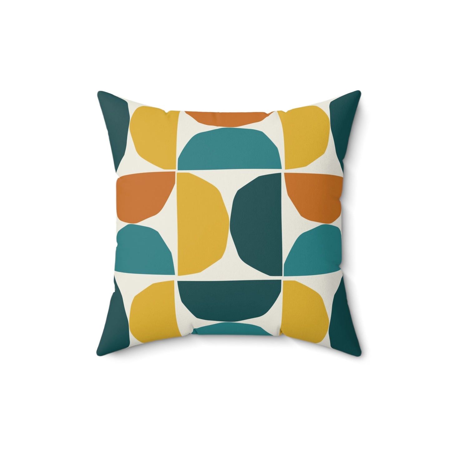 Spun Polyester Square Pillow, Abstract Colors Pillow