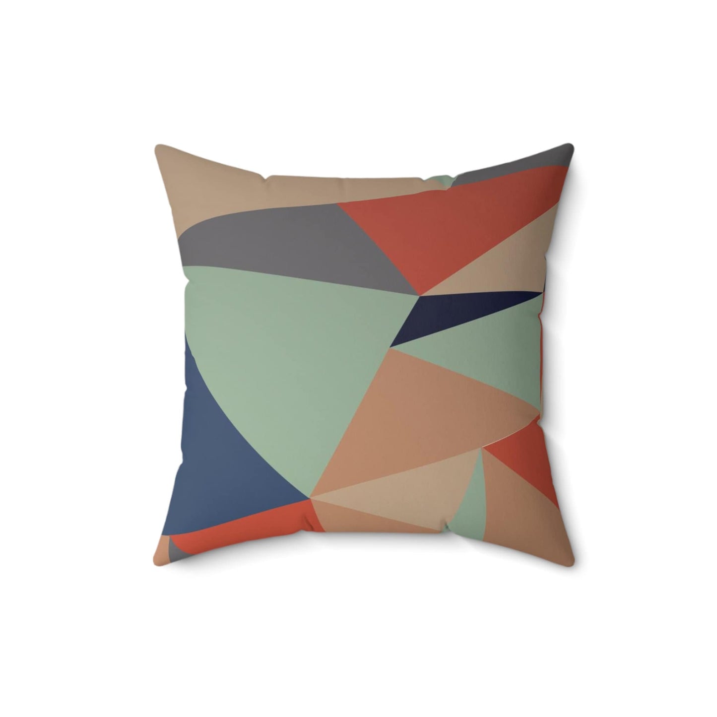 Geometric Grunge Pattern Pillow, Spun Polyester Square Pillow, Decorative Cushion and Pillow, Pillow for Room Decor, Double Sided Print