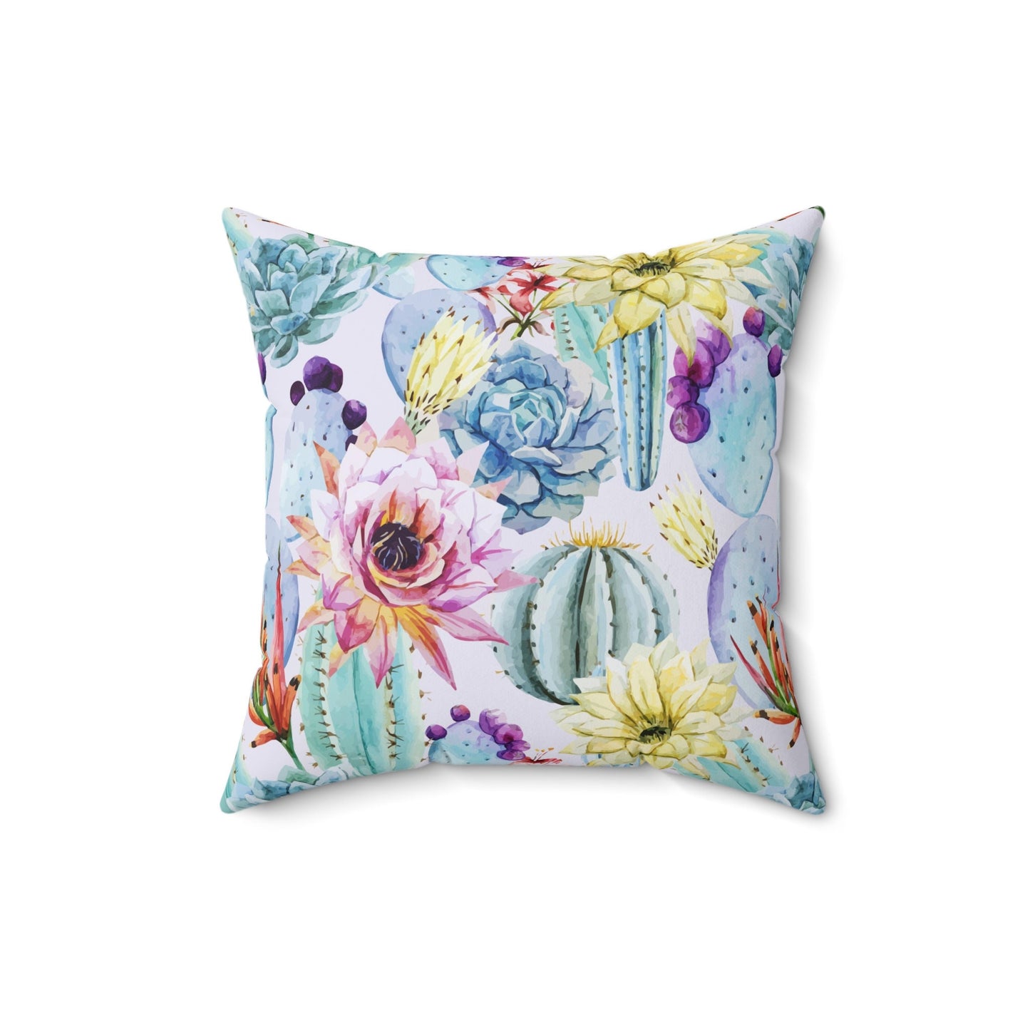 Cactus Pattern Pillow, Spun Polyester Square Pillow, Decorative Cushion and Pillow, Pillow and Pillow Cover, Double Sided Printing