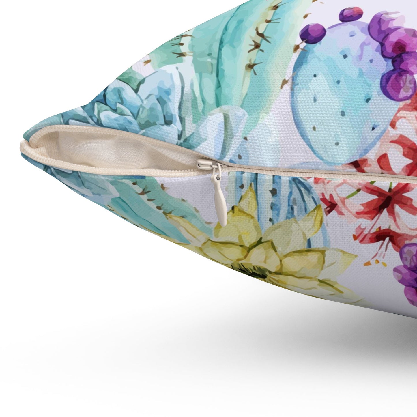Cactus Pattern Pillow, Spun Polyester Square Pillow, Decorative Cushion and Pillow, Pillow and Pillow Cover, Double Sided Printing