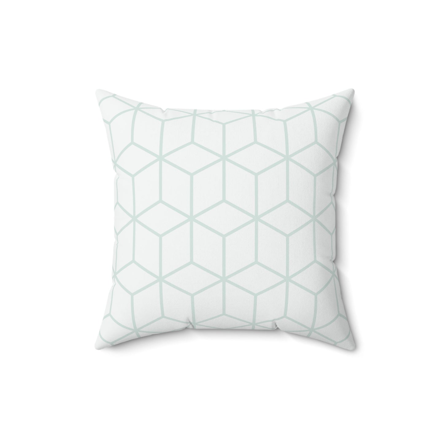 Cubes Pattern Pillow, Cubic Pattern Pillow, Polyester Square Pillow, Geometric Pattern, Double Sided Printing, Decorative Pillow