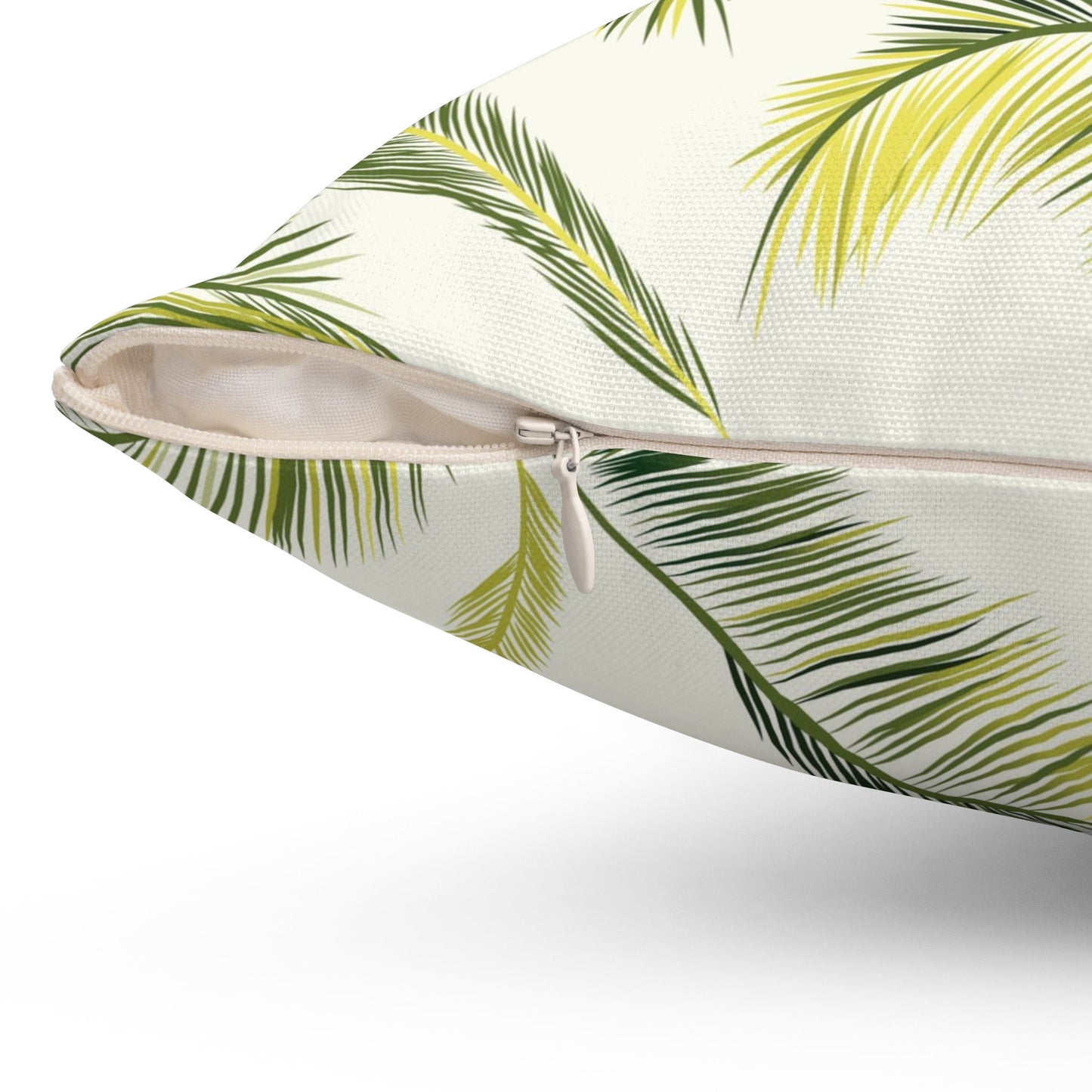 Tropical Leaves Pillow, Spun Polyester Square Pillow, Decorative Cushion and Pillow for Room Decor, Leaves Decorative Pillow