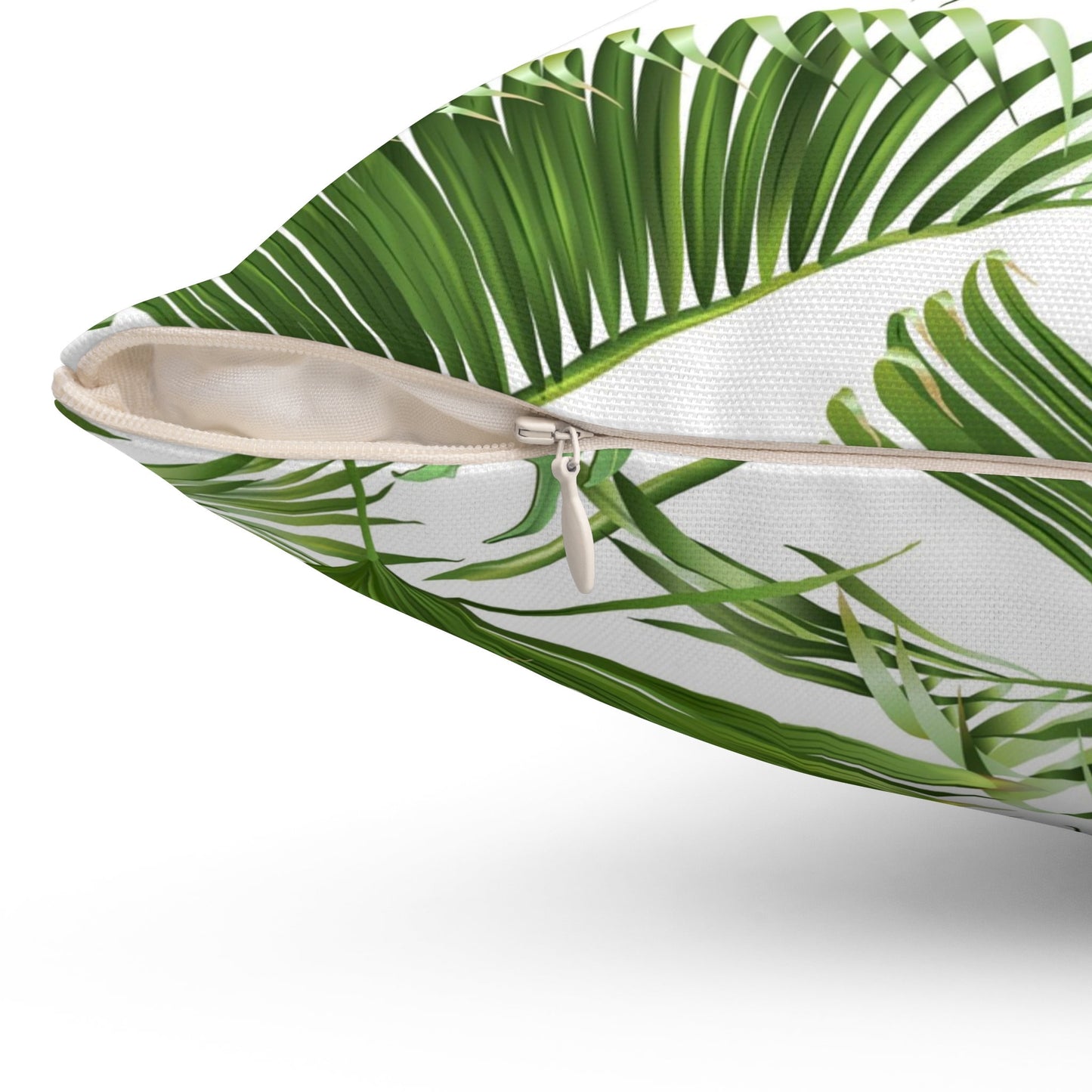Tropical Leaves Pillow, Leaves Pillow, Polyester Square Pillow, Decorative Cushion and Pillow, Double Sided Printing, Decorative Pillow